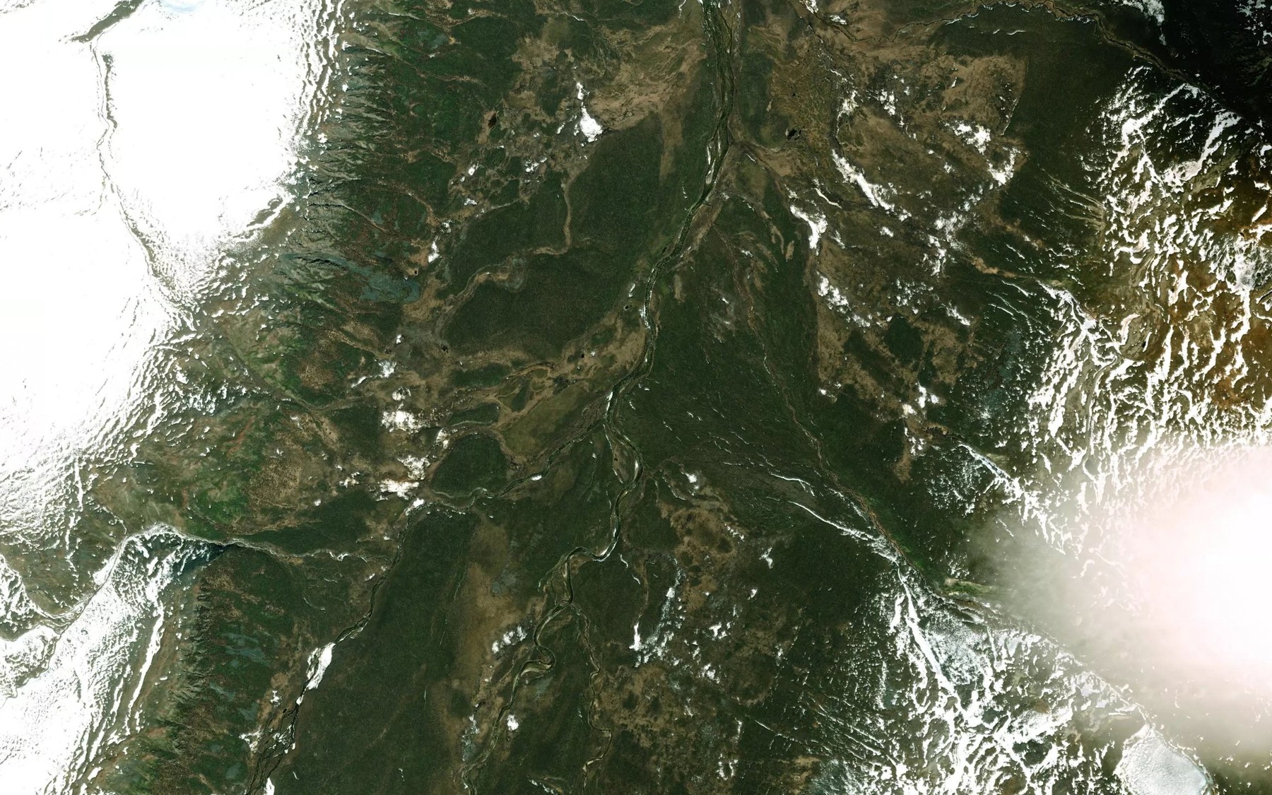 Satellite map of the John Creek
