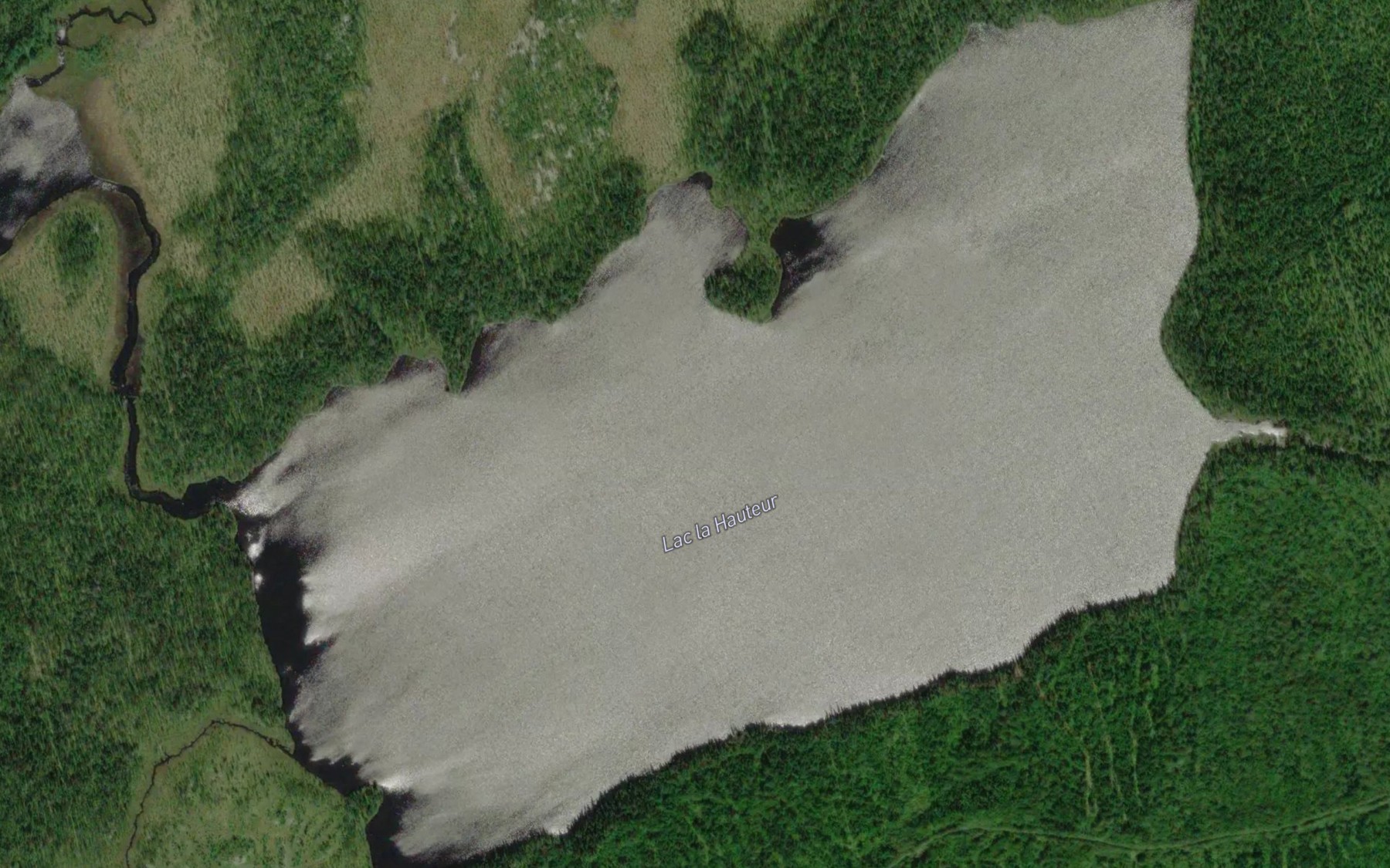 Satellite map of the Lac la Hauteur