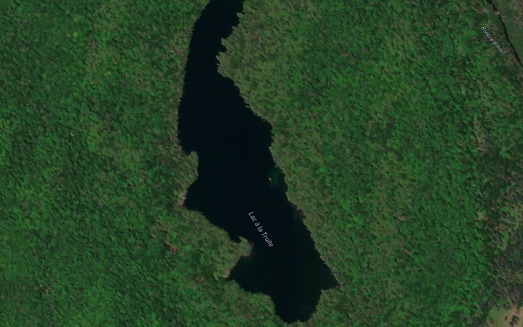 Satellite map of the Lac a la Truite