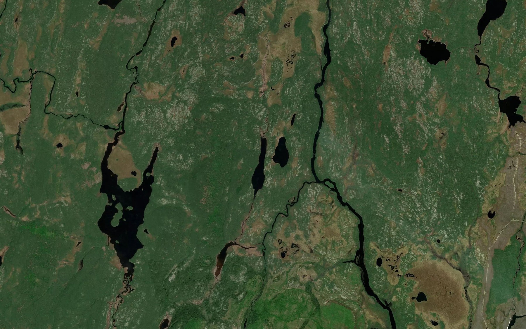 Satellite map of the Lac Evisa