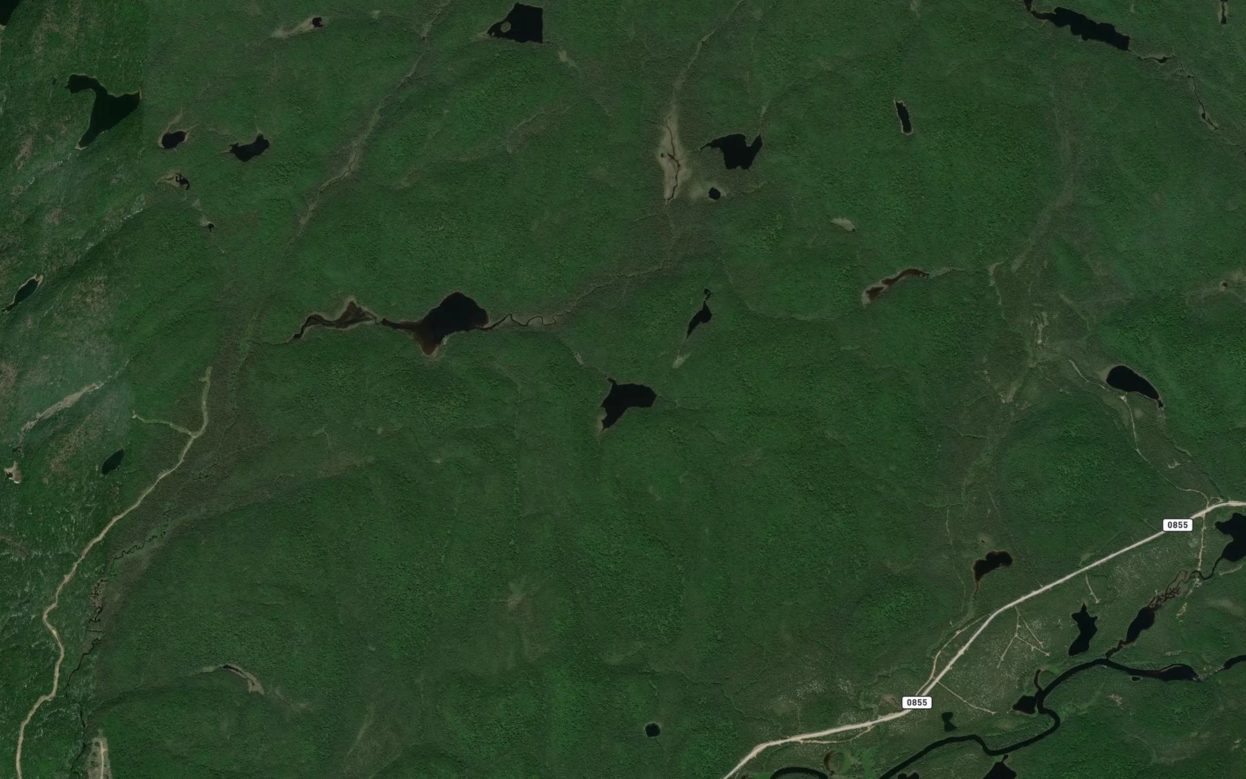 Satellite map of the Lac Valenciennes