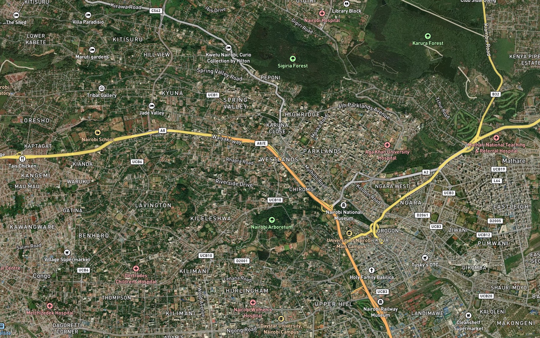 Satellite map of the Nongumot
