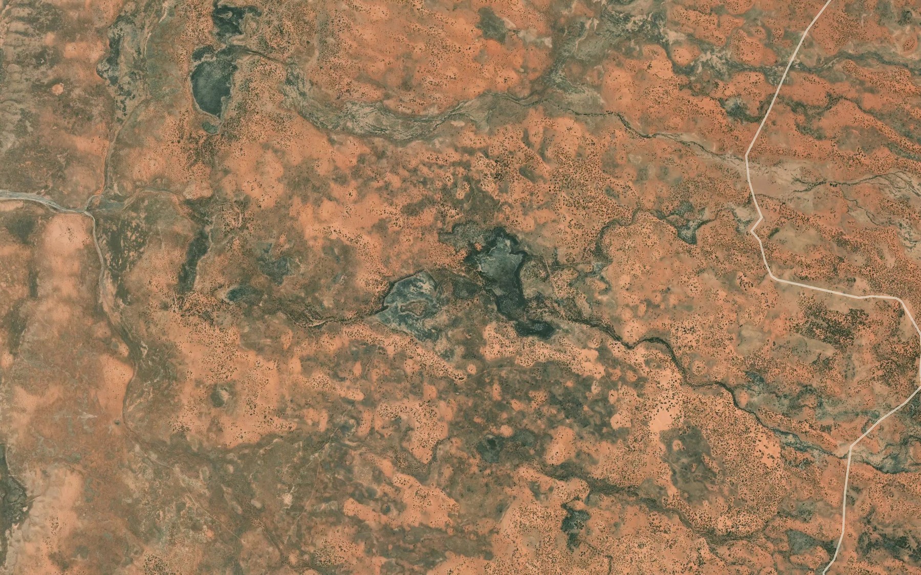 Satellite map of the Yudanah Lagoon