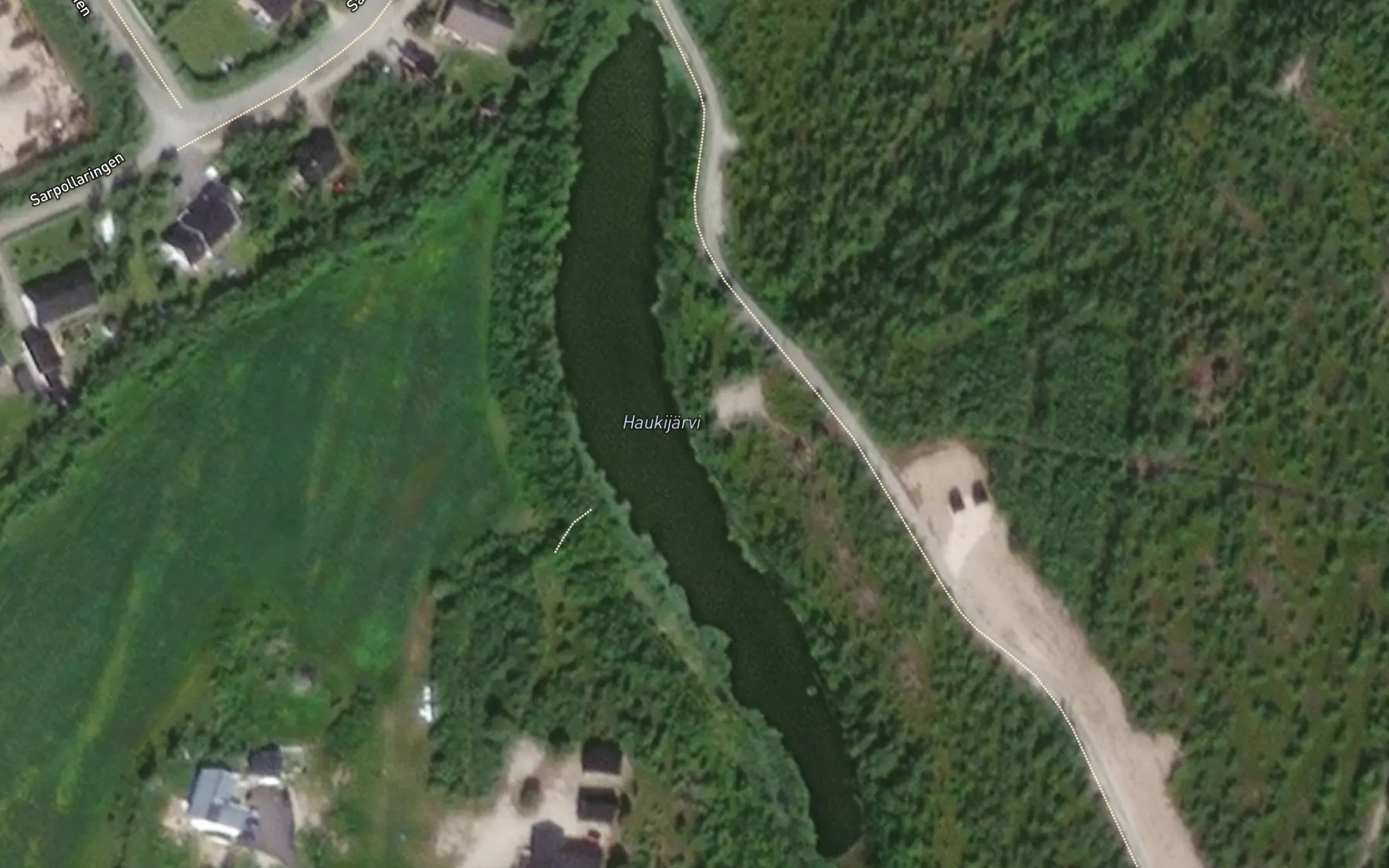 Satellite map of the Haugijaervi