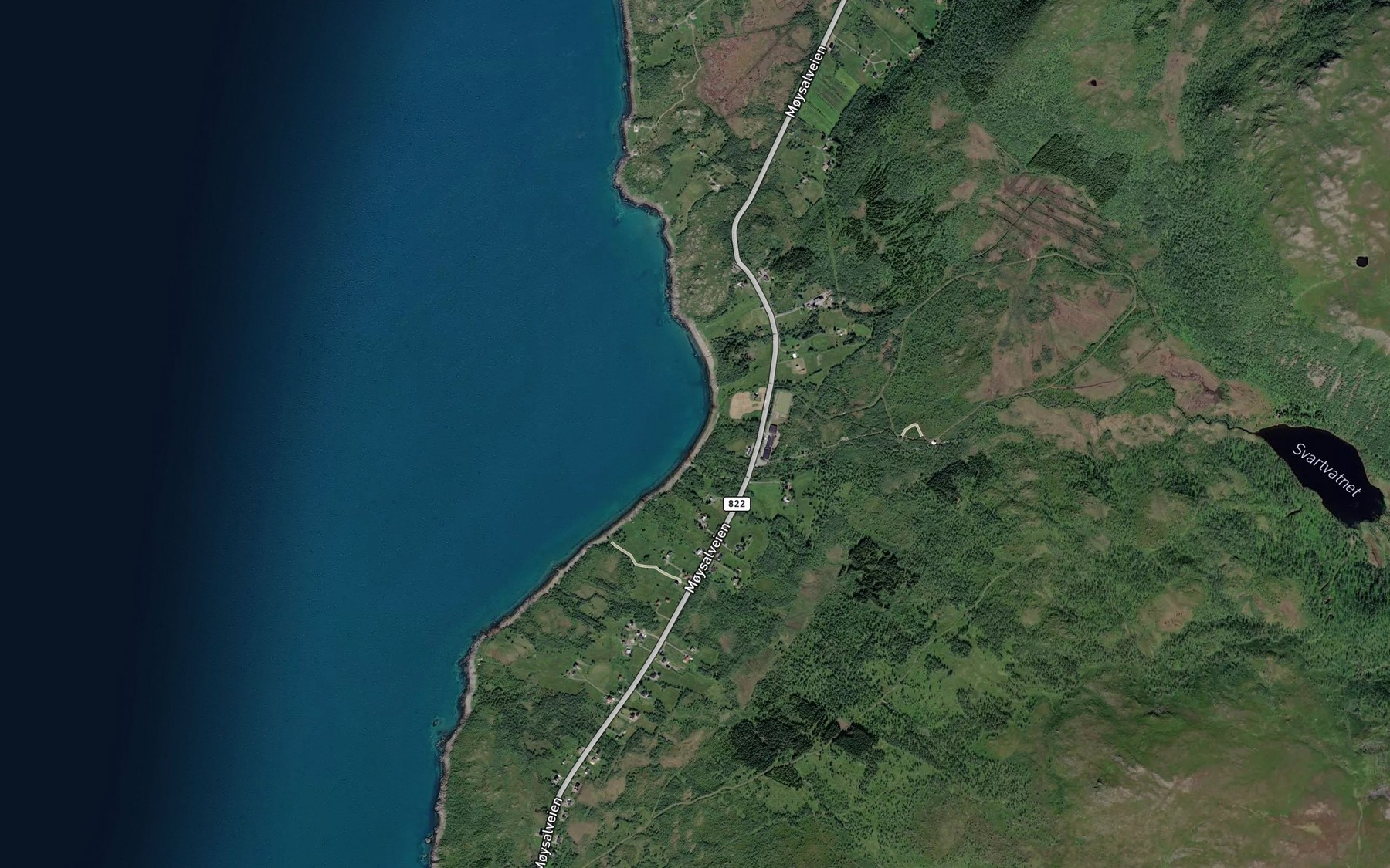 Satellite map of the Djupbukta
