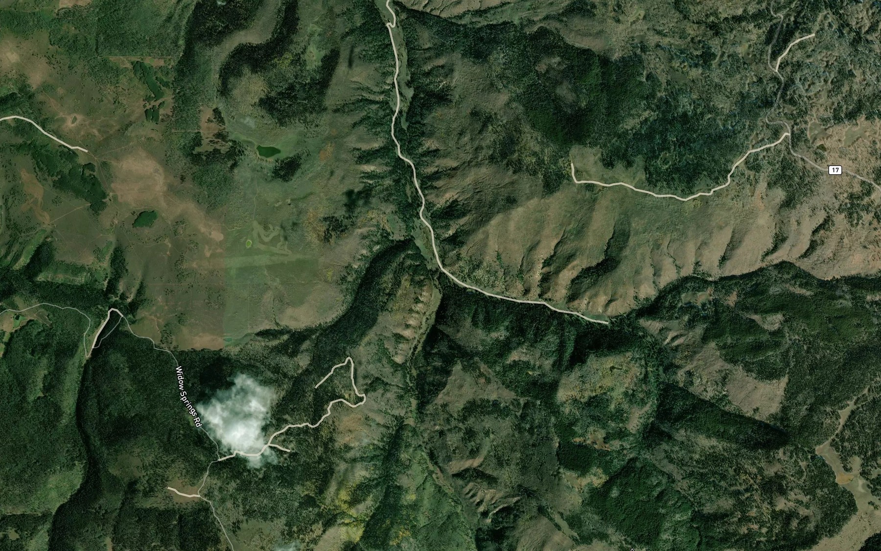 Satellite map of the West Fork North Elk Creek