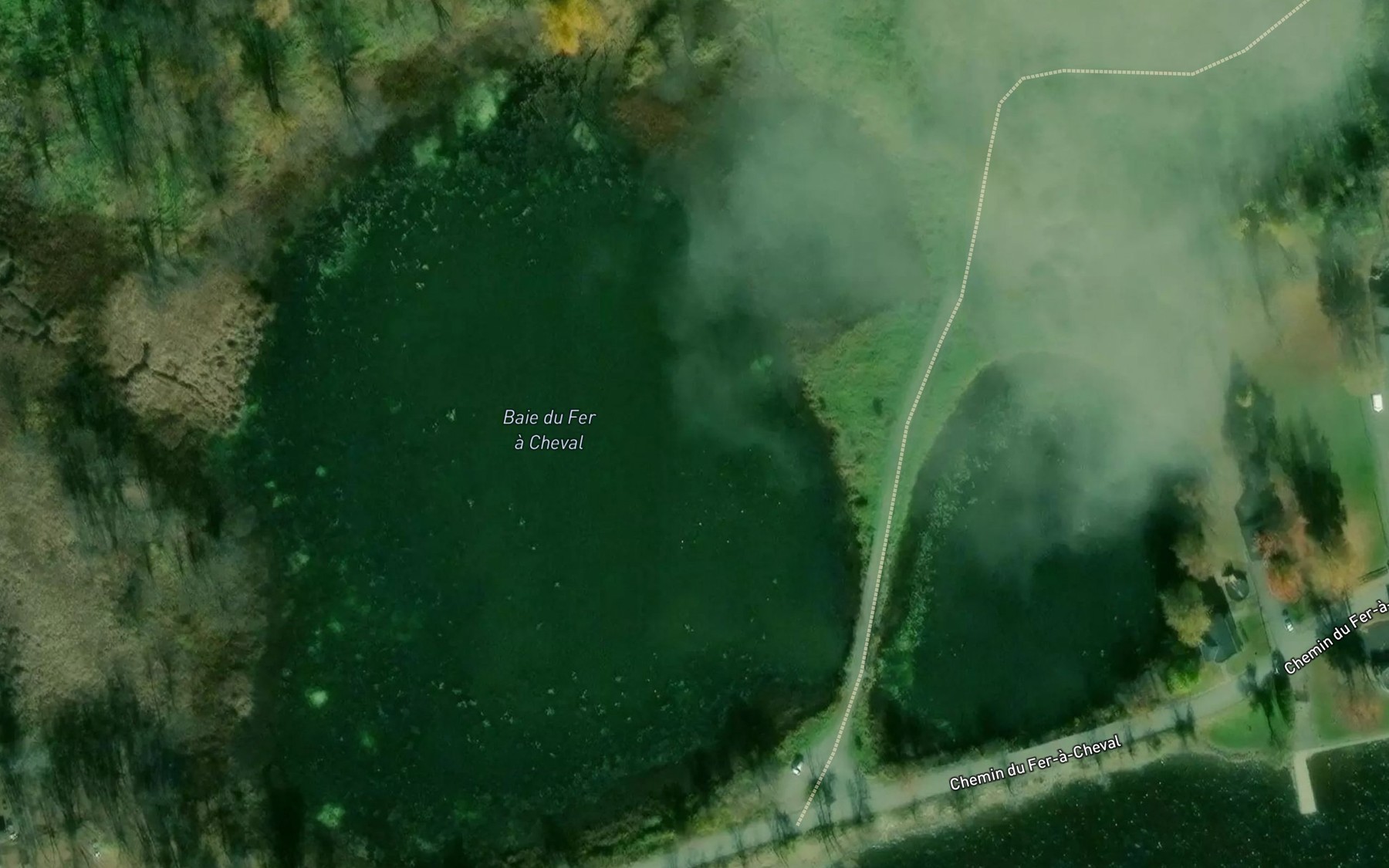Satellite map of the Baie du Fer a Cheval