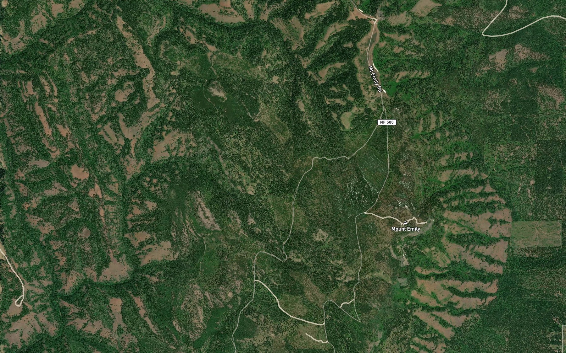 Satellite map of the Big Rock Spring
