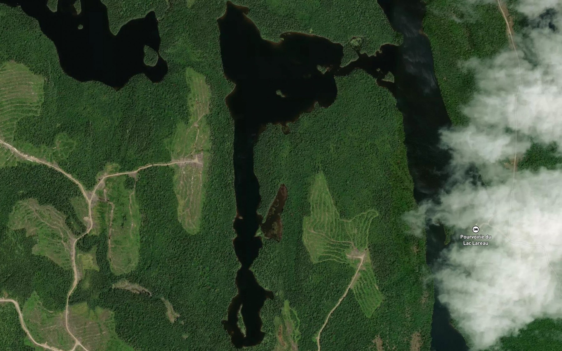 Satellite map of the Lac Eyinatik