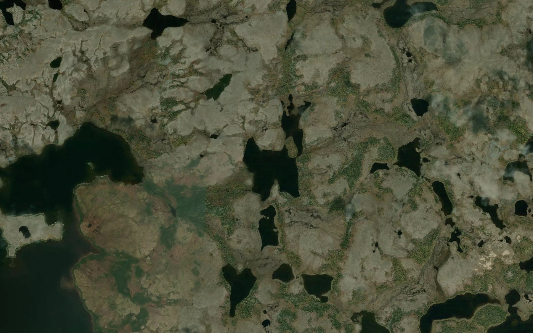 Satellite map of the Outerson Lake