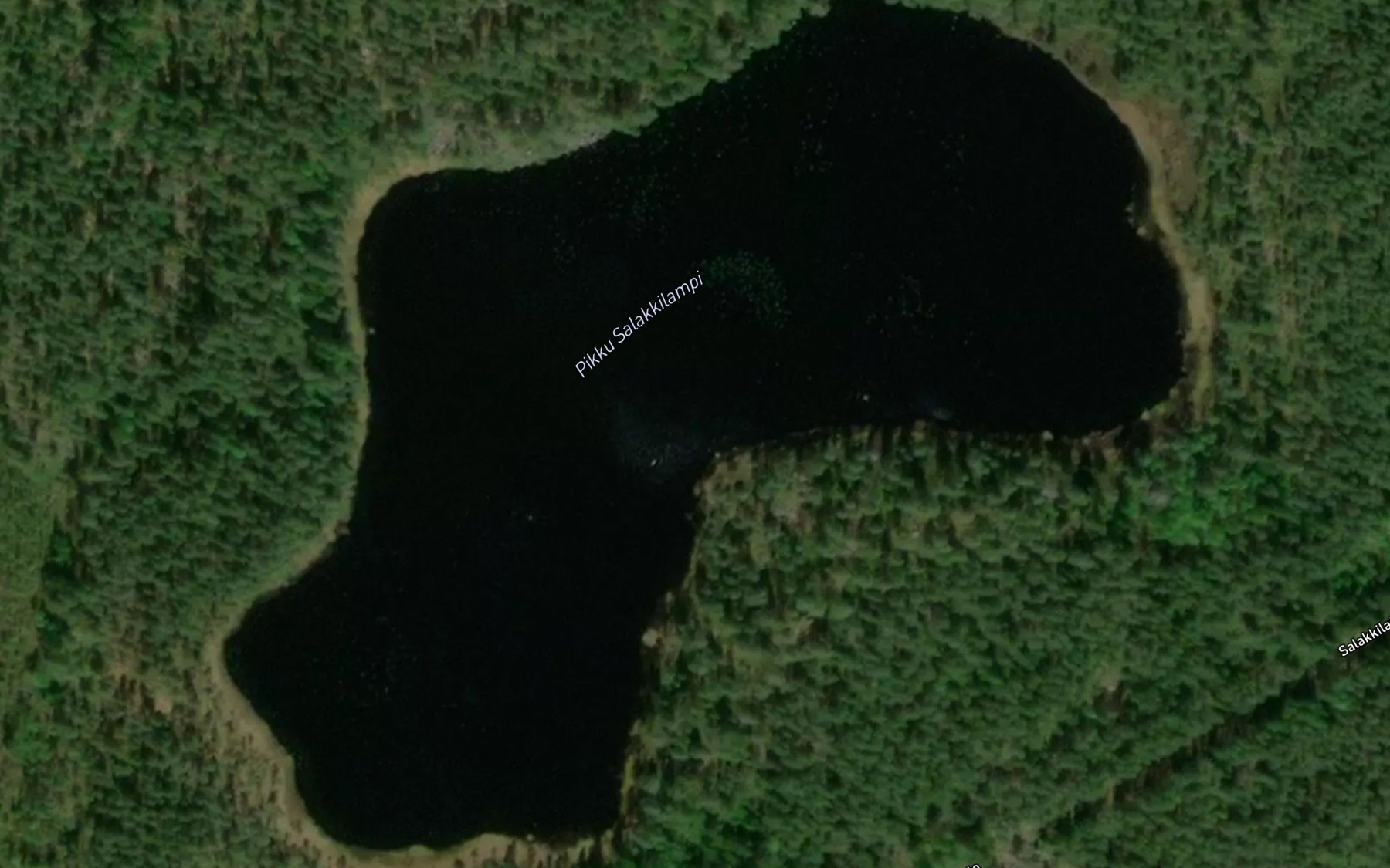 Satellite map of the Pikku Salakkilampi