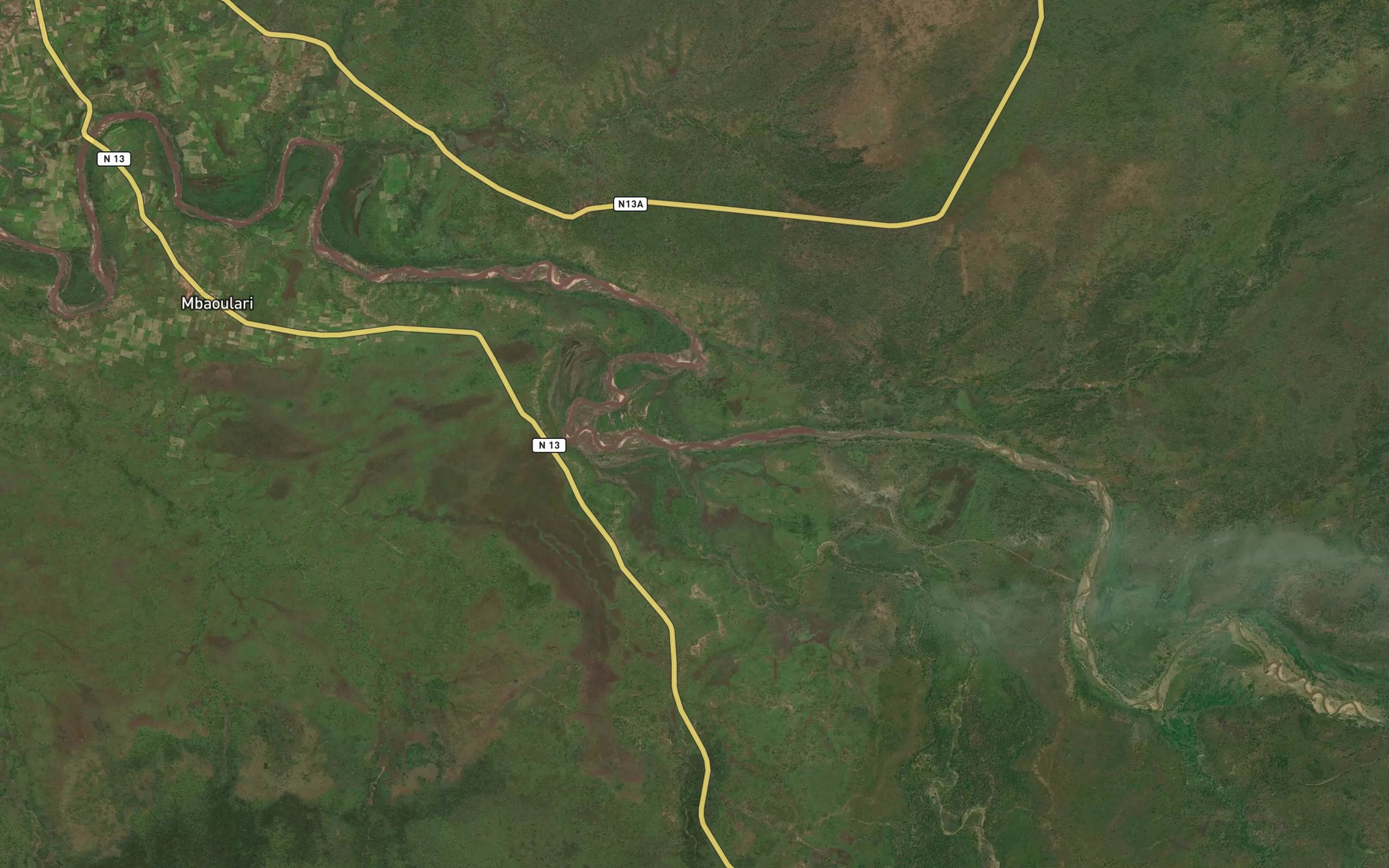 Satellite map of the Mayo Bee