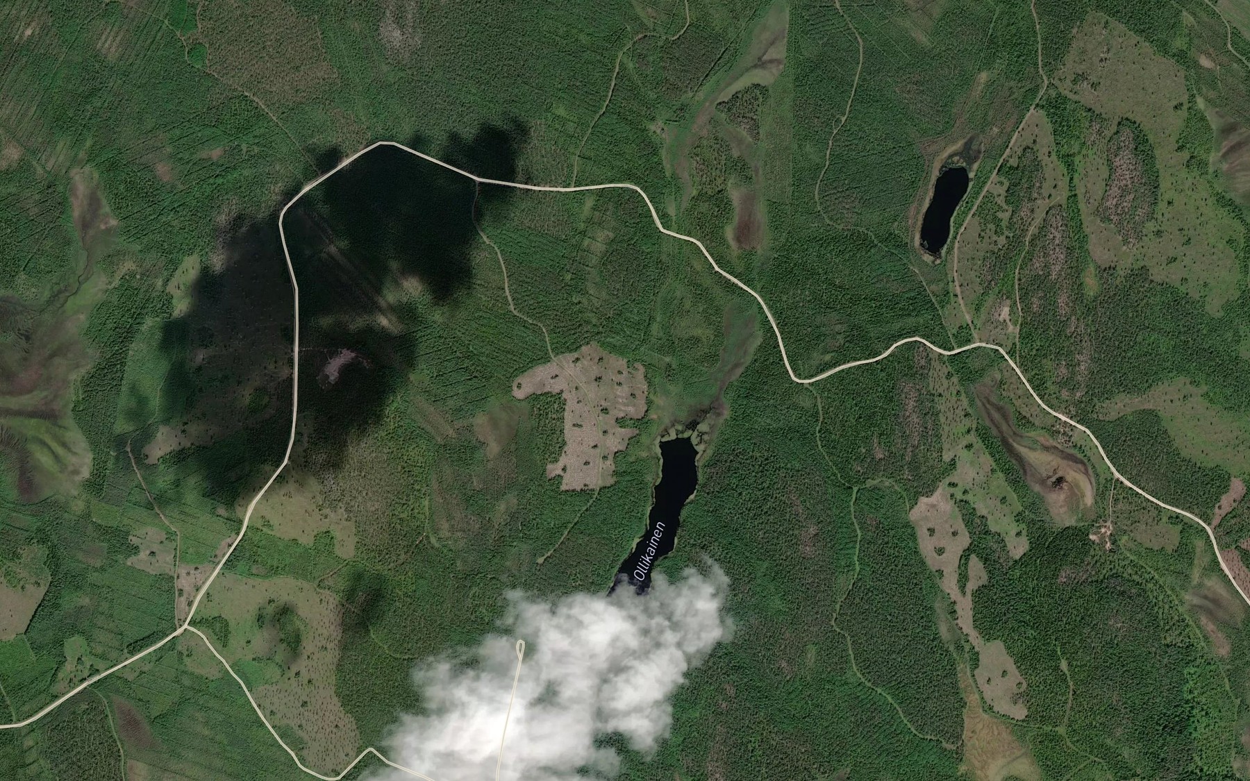 Satellite map of the Veksajarvi