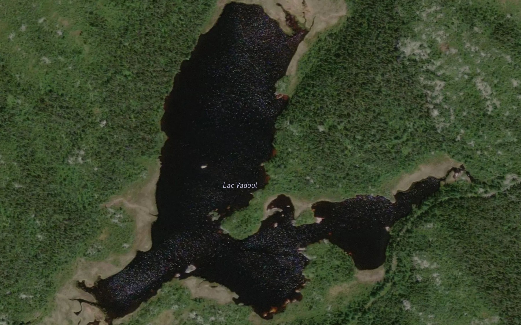 Satellite map of the Lac Vadoul