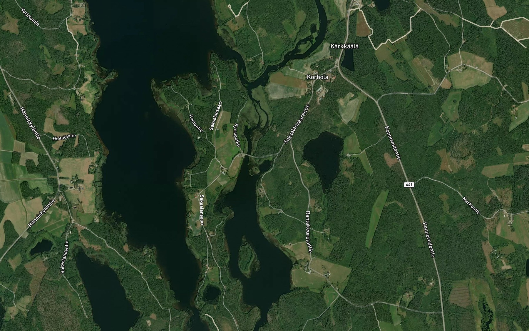 Satellite map of the Talvilahti