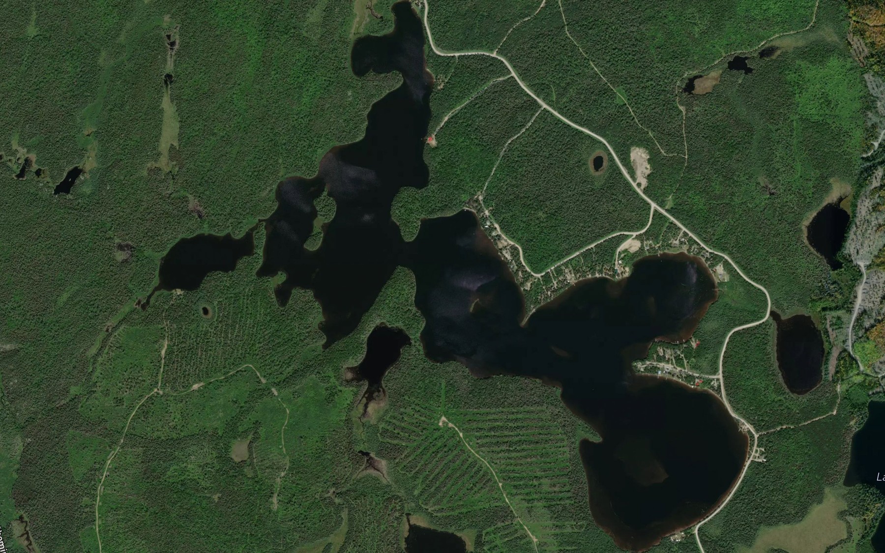 Satellite map of the Lac de l'Argentier