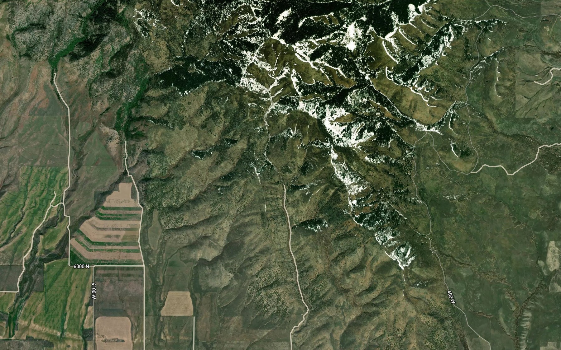 Satellite map of the Secret Spring