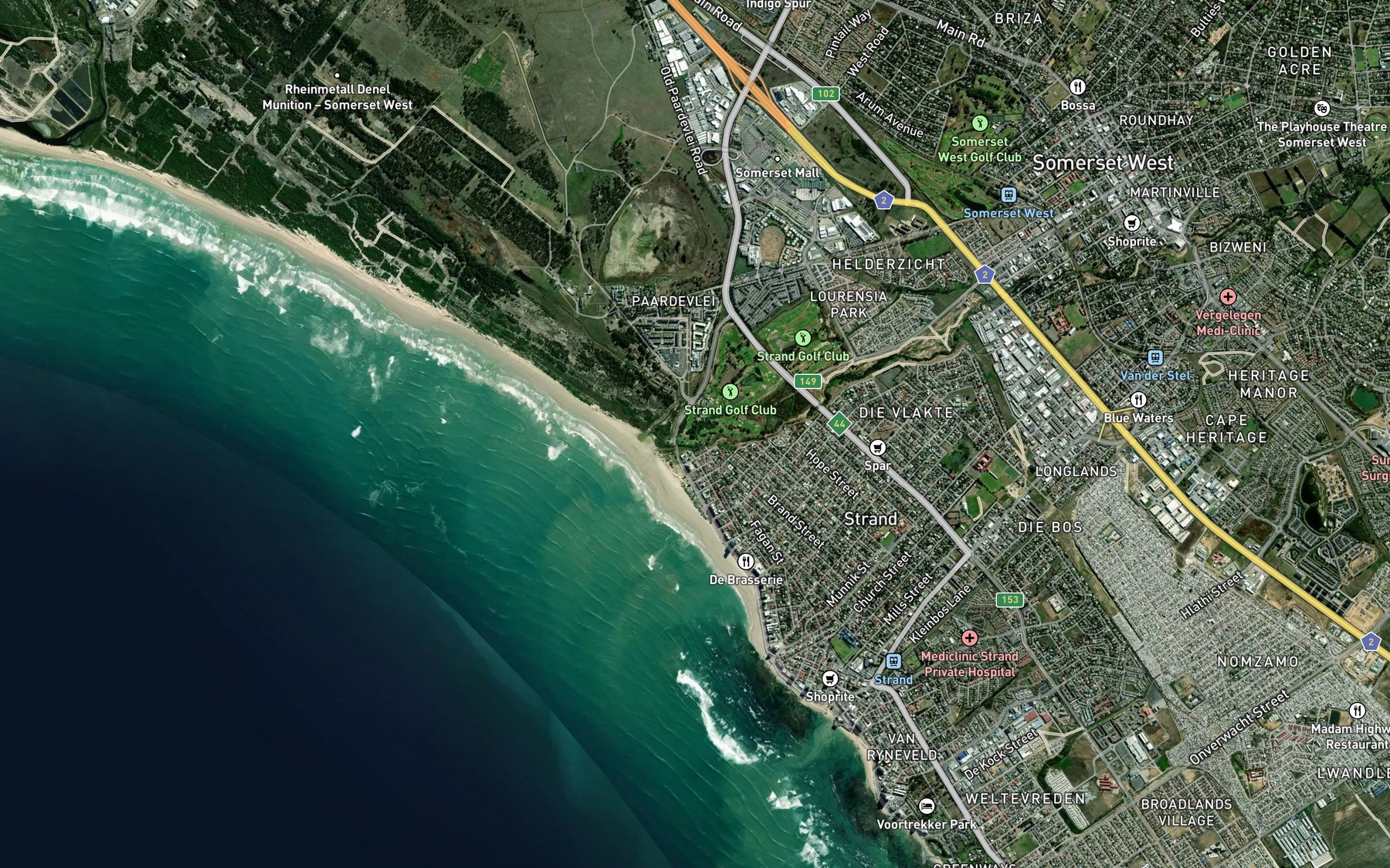 Satellite map of the Laurens