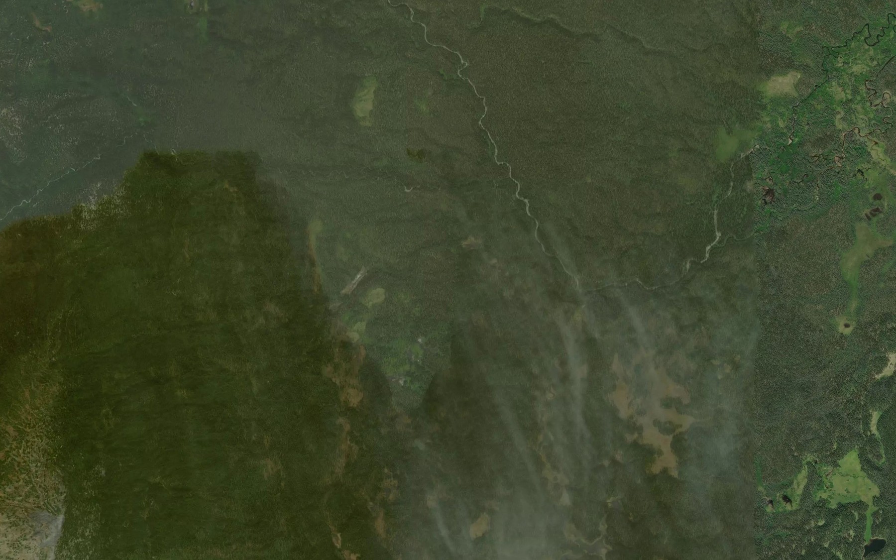 Satellite map of the Coulahan Creek