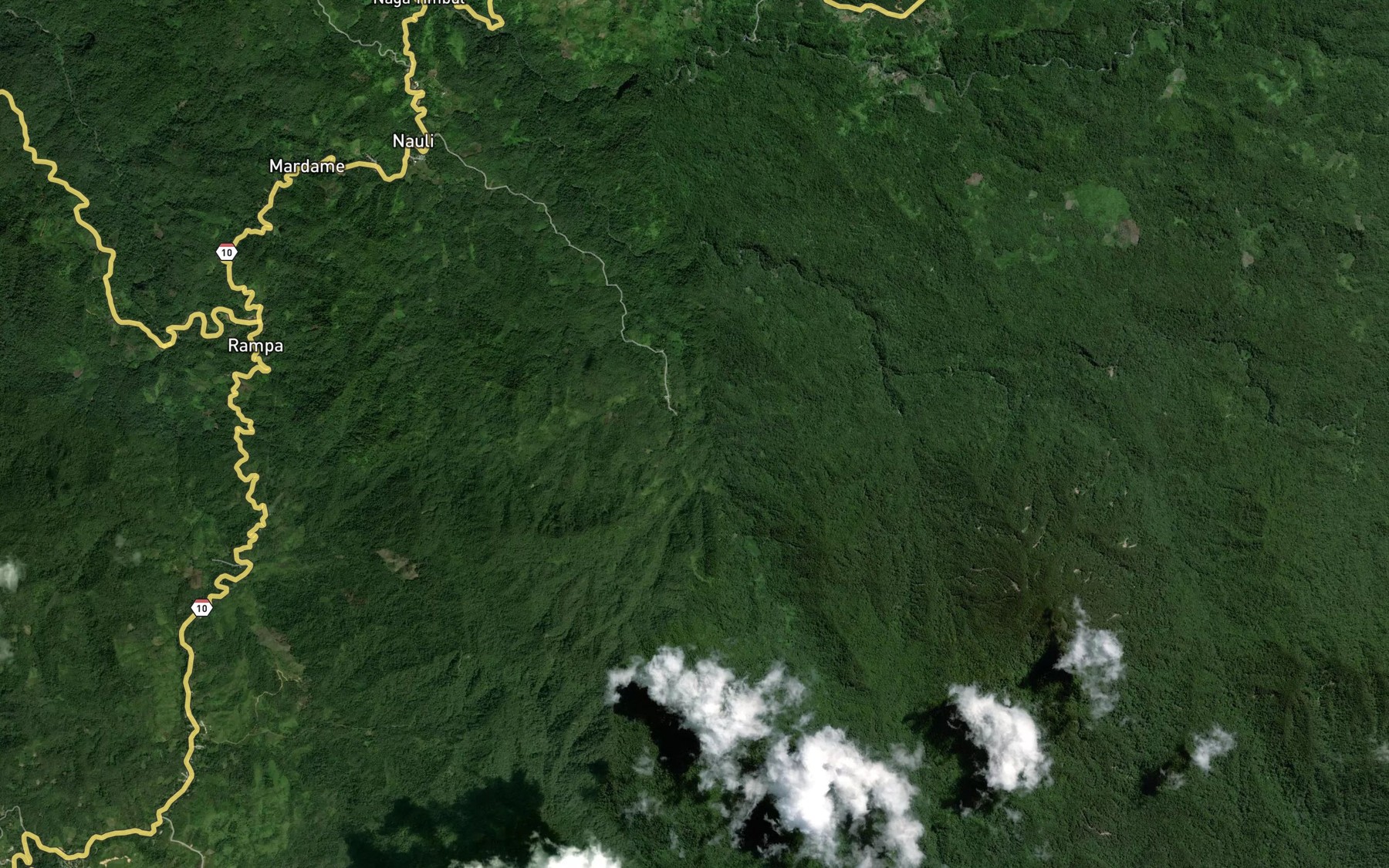 Satellite map of the Aek Sigompulan