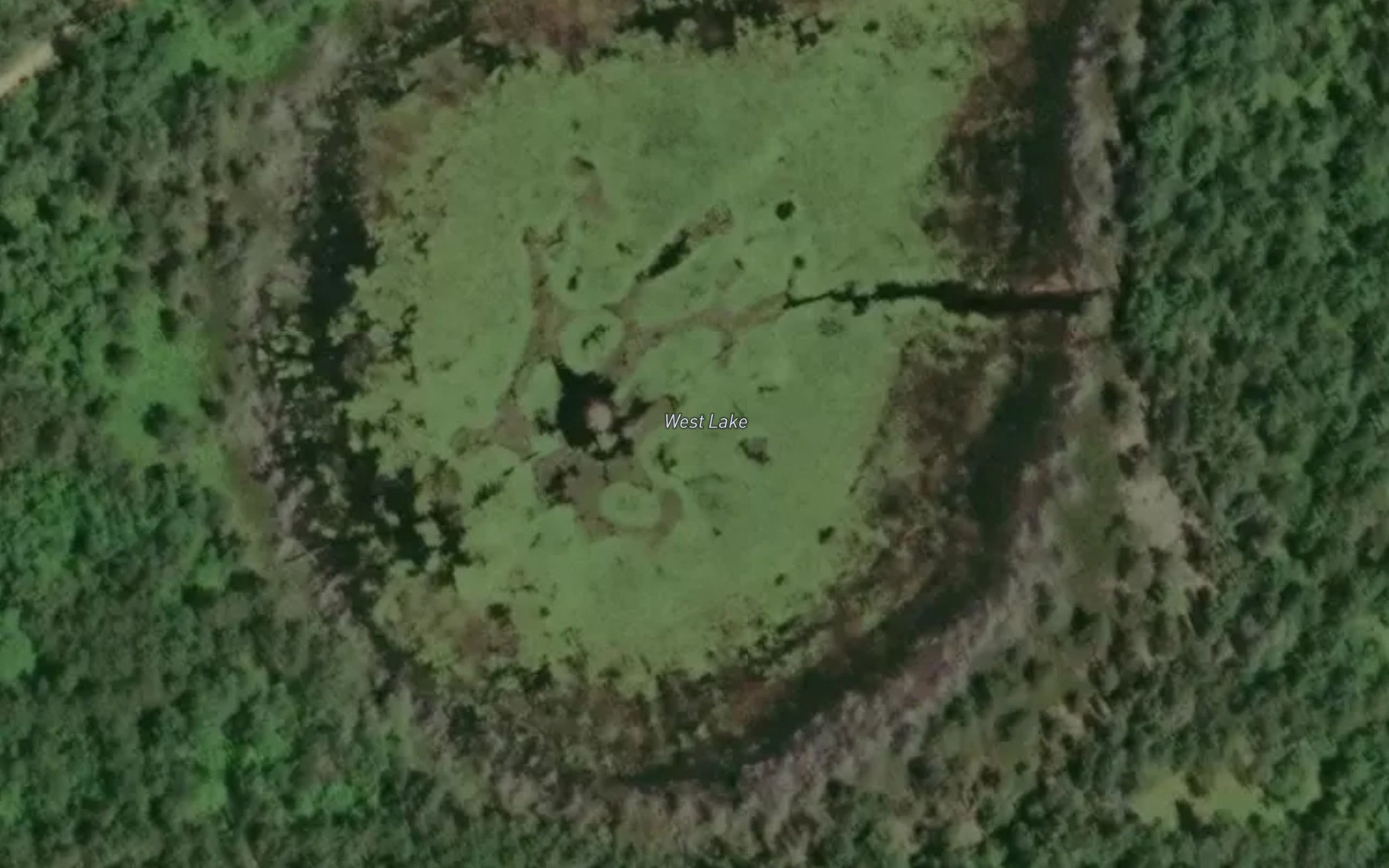 Satellite map of the West Lake
