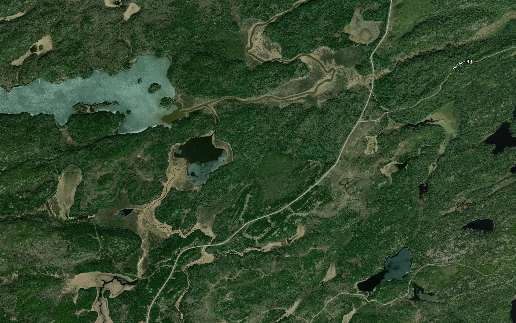 Satellite map of the Treelined Creek