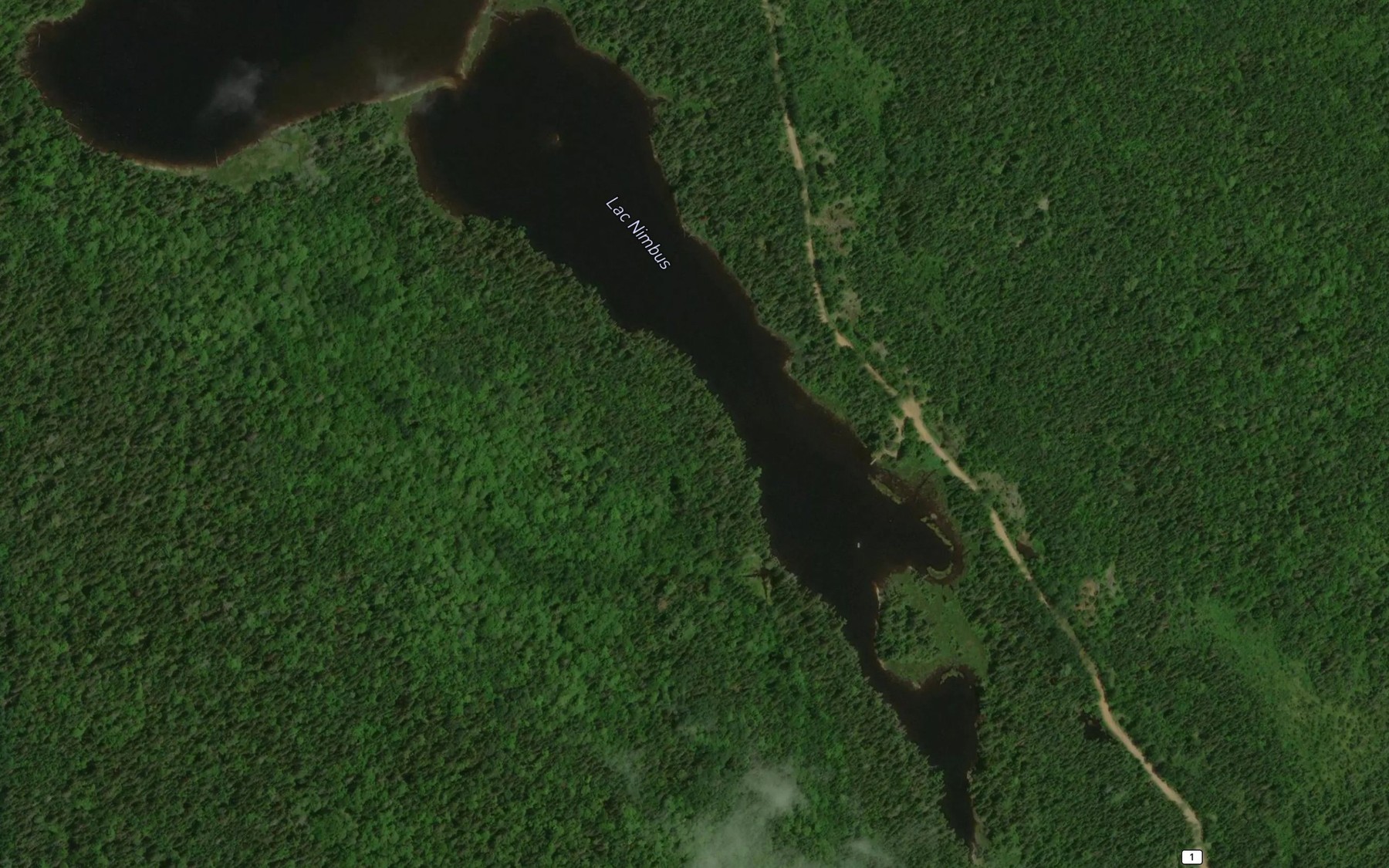Satellite map of the Lac Nimbus