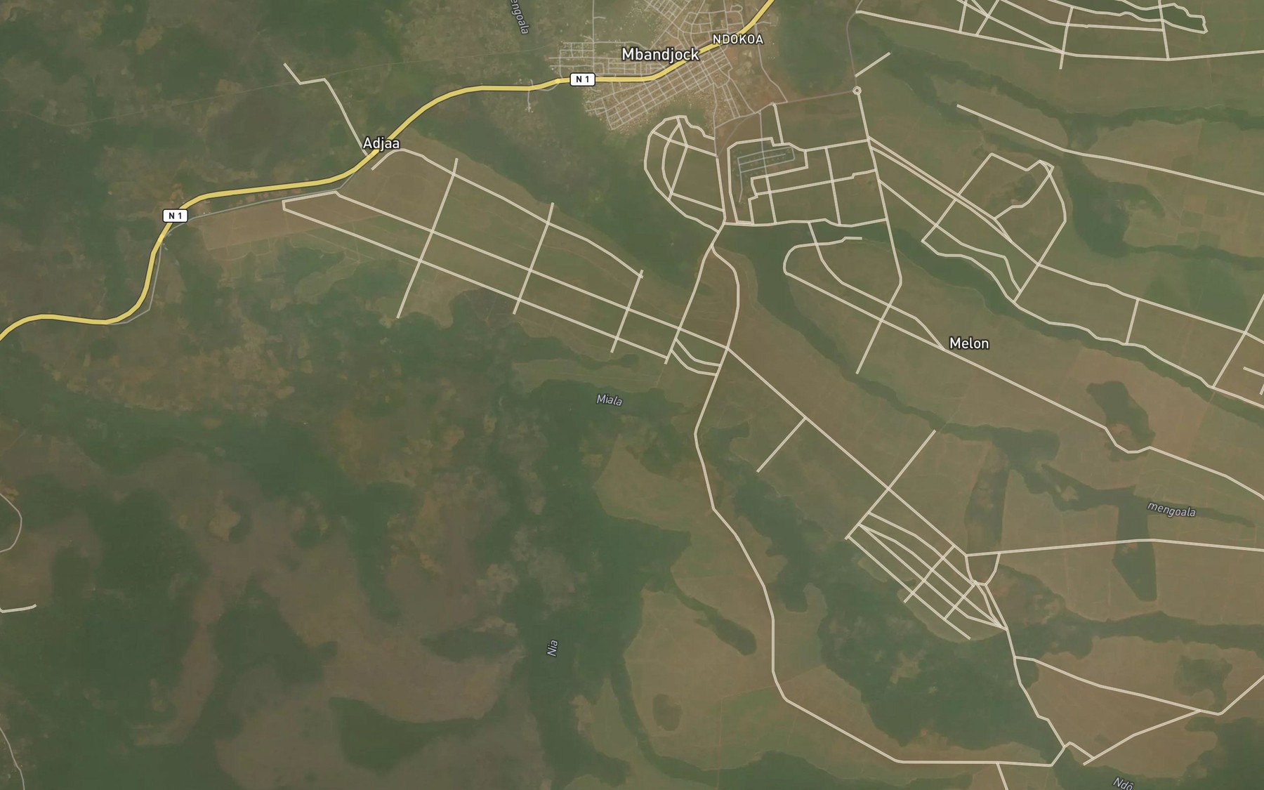 Satellite map of the Miala