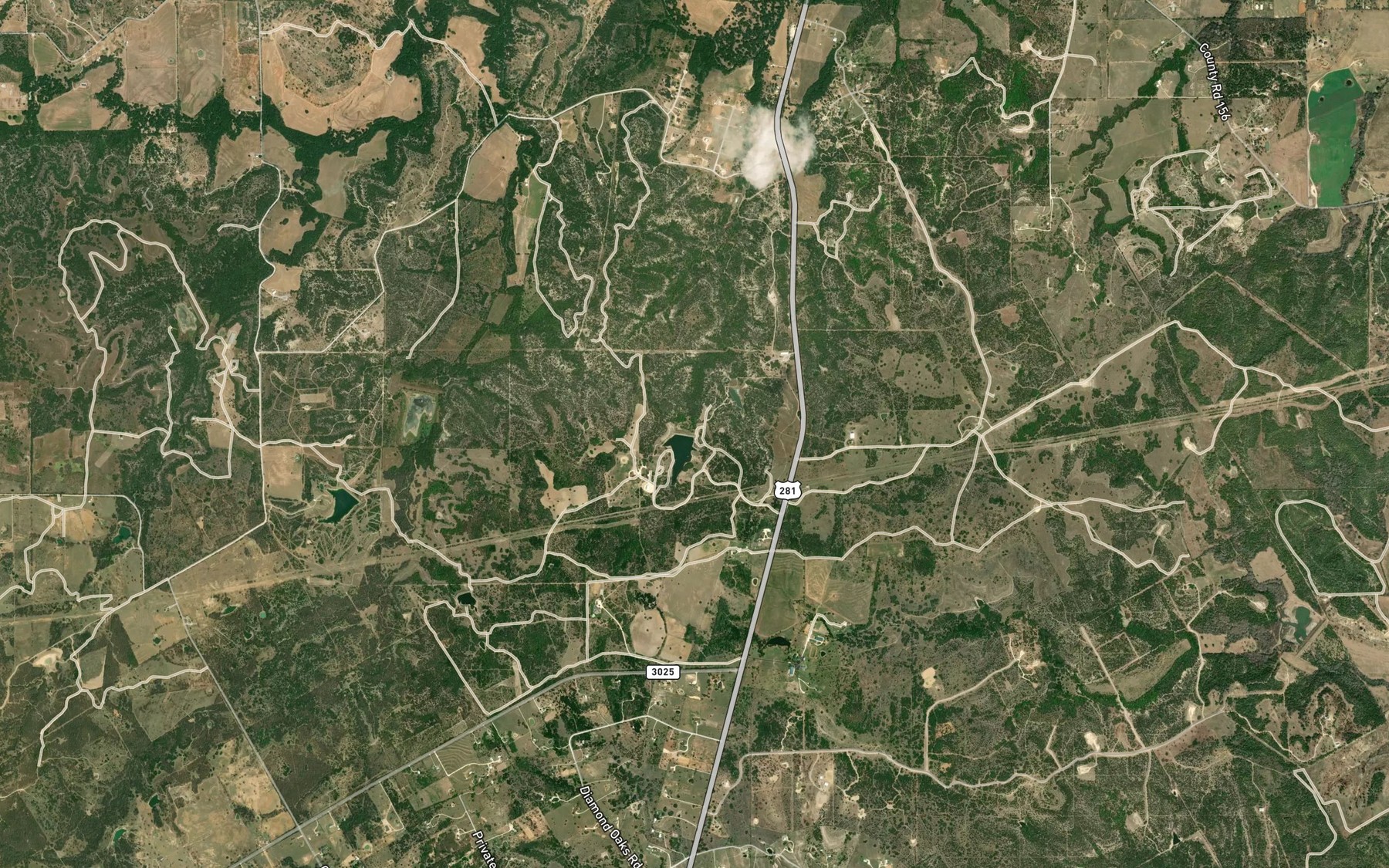 Satellite map of the Collier Lake