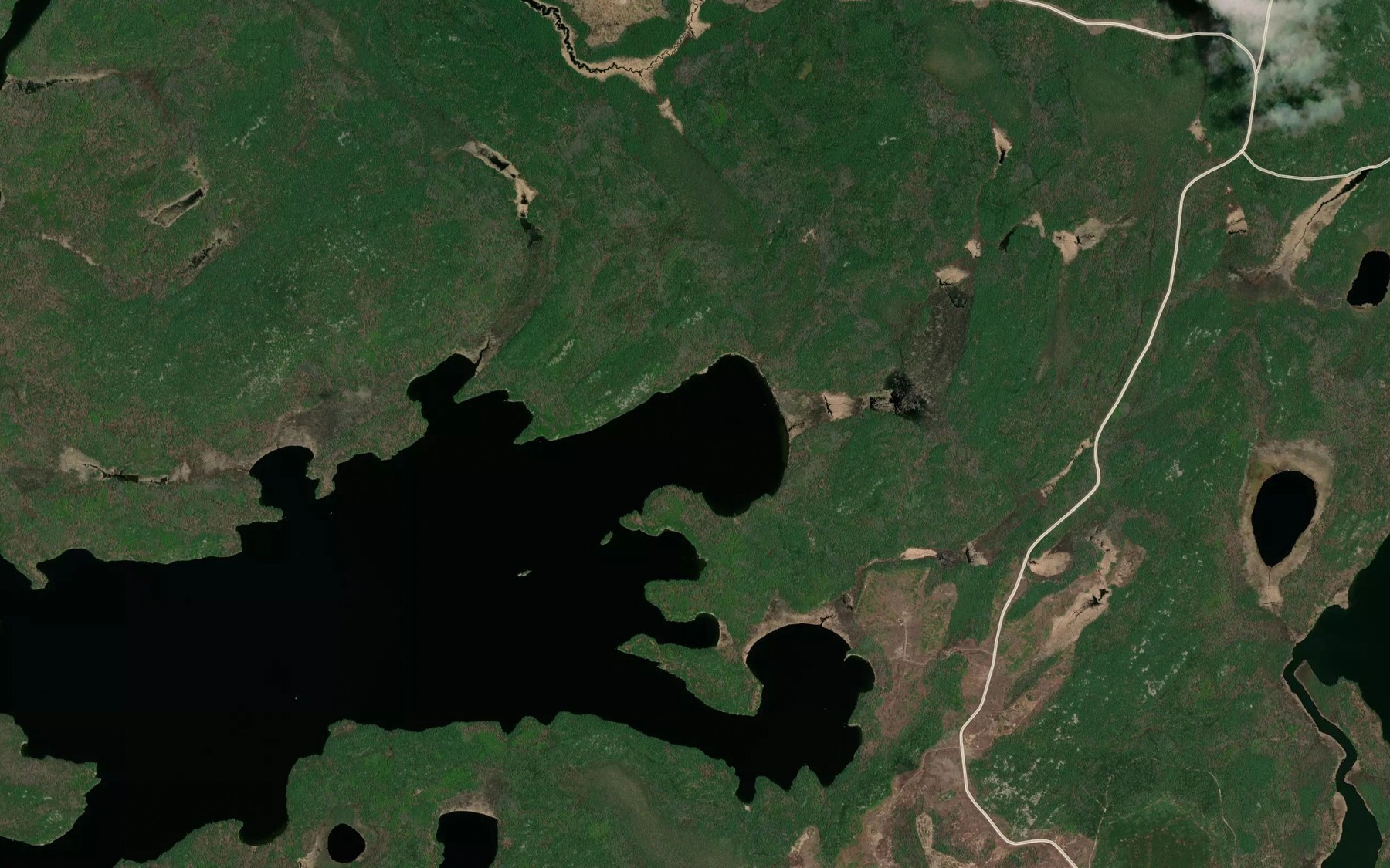 Satellite map of the Muskie Bay