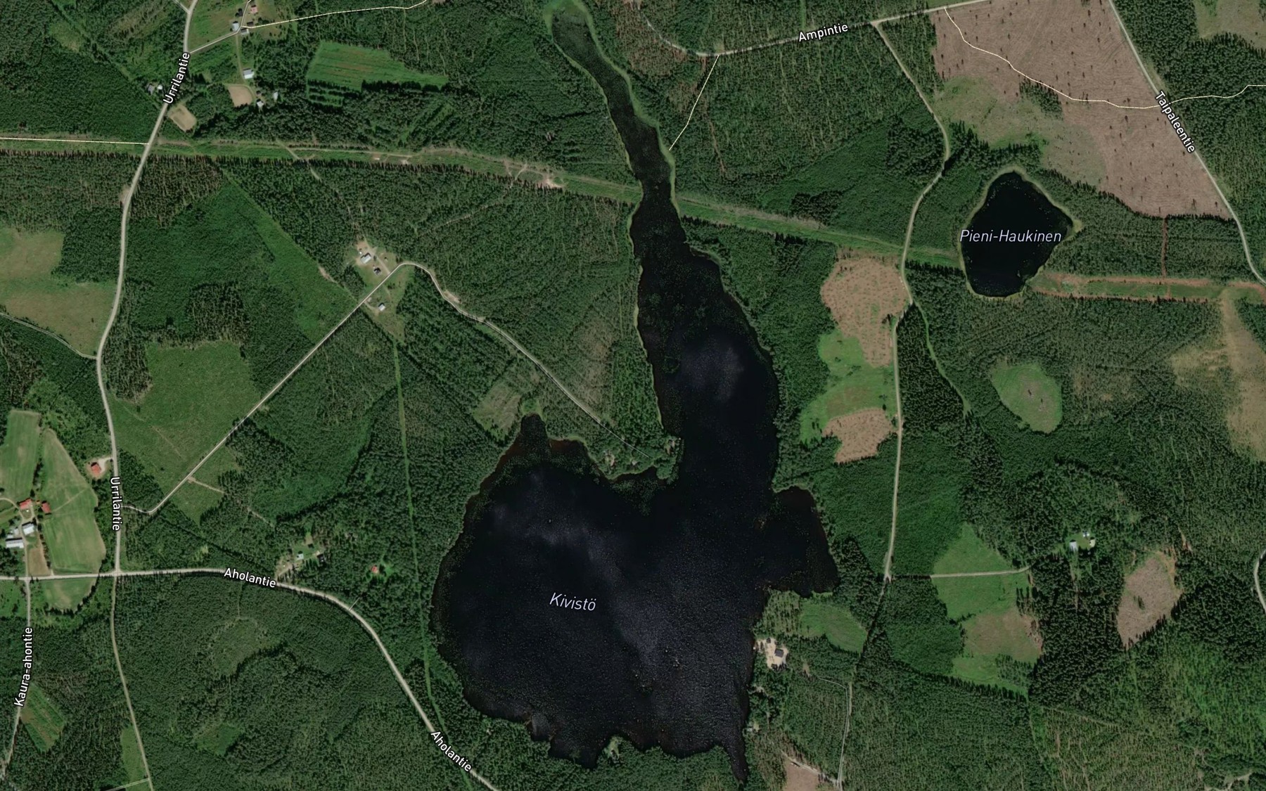 Satellite map of the Kivisto