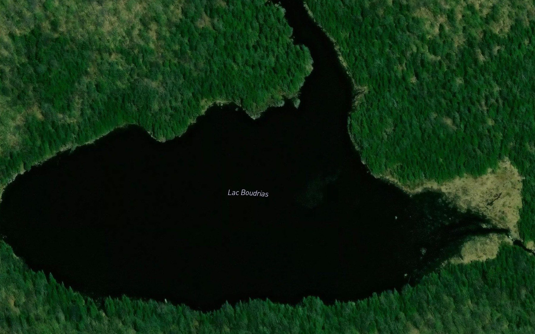 Satellite map of the Lac Boudrias