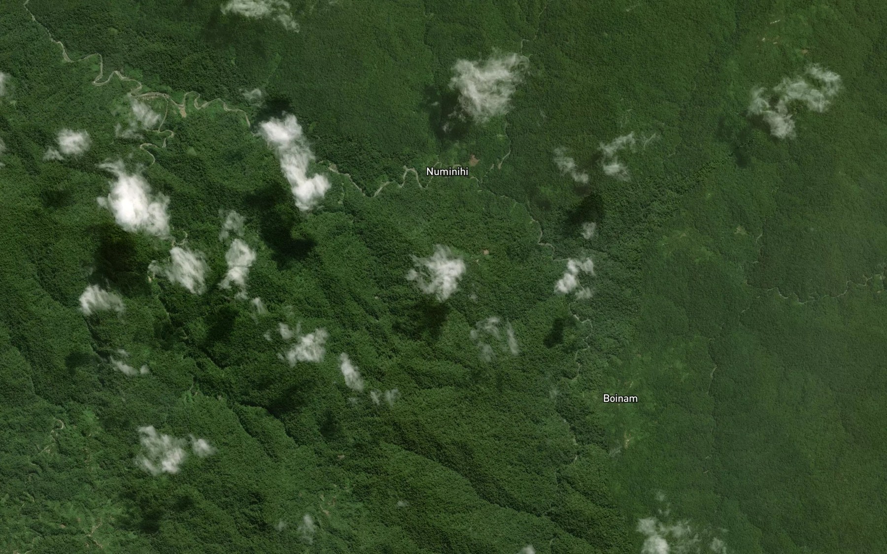 Satellite map of the Bulapan Creek