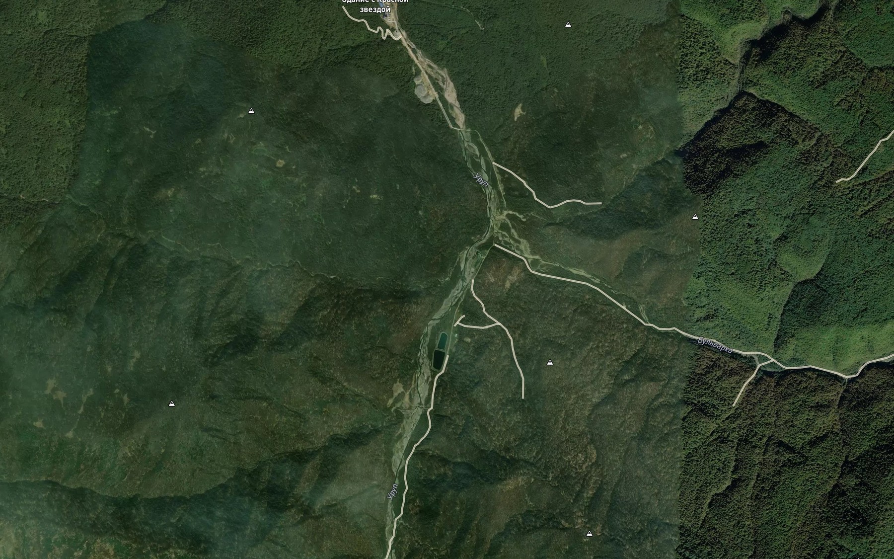Satellite map of the Samopalka
