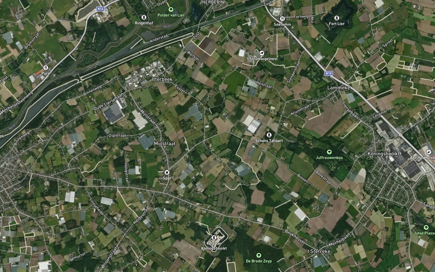 Satellite map of the Haagbeek
