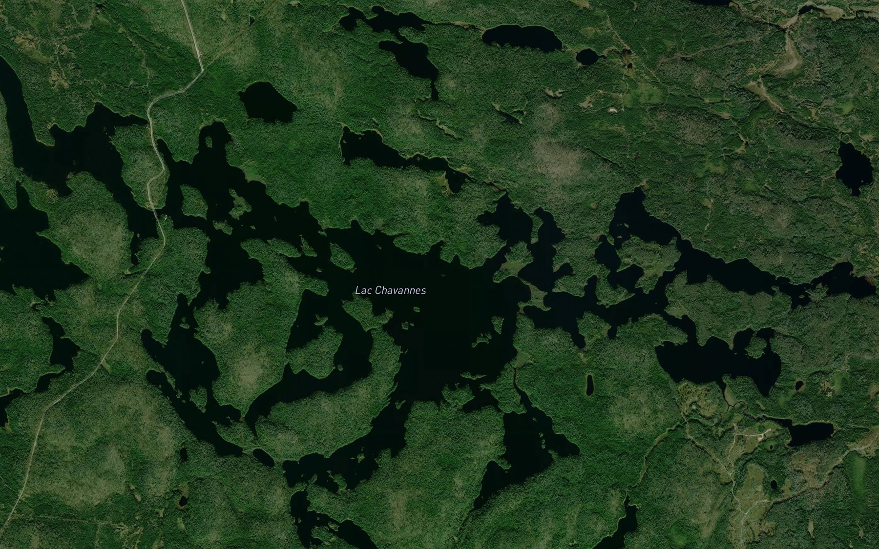 Satellite map of the LacChavannes