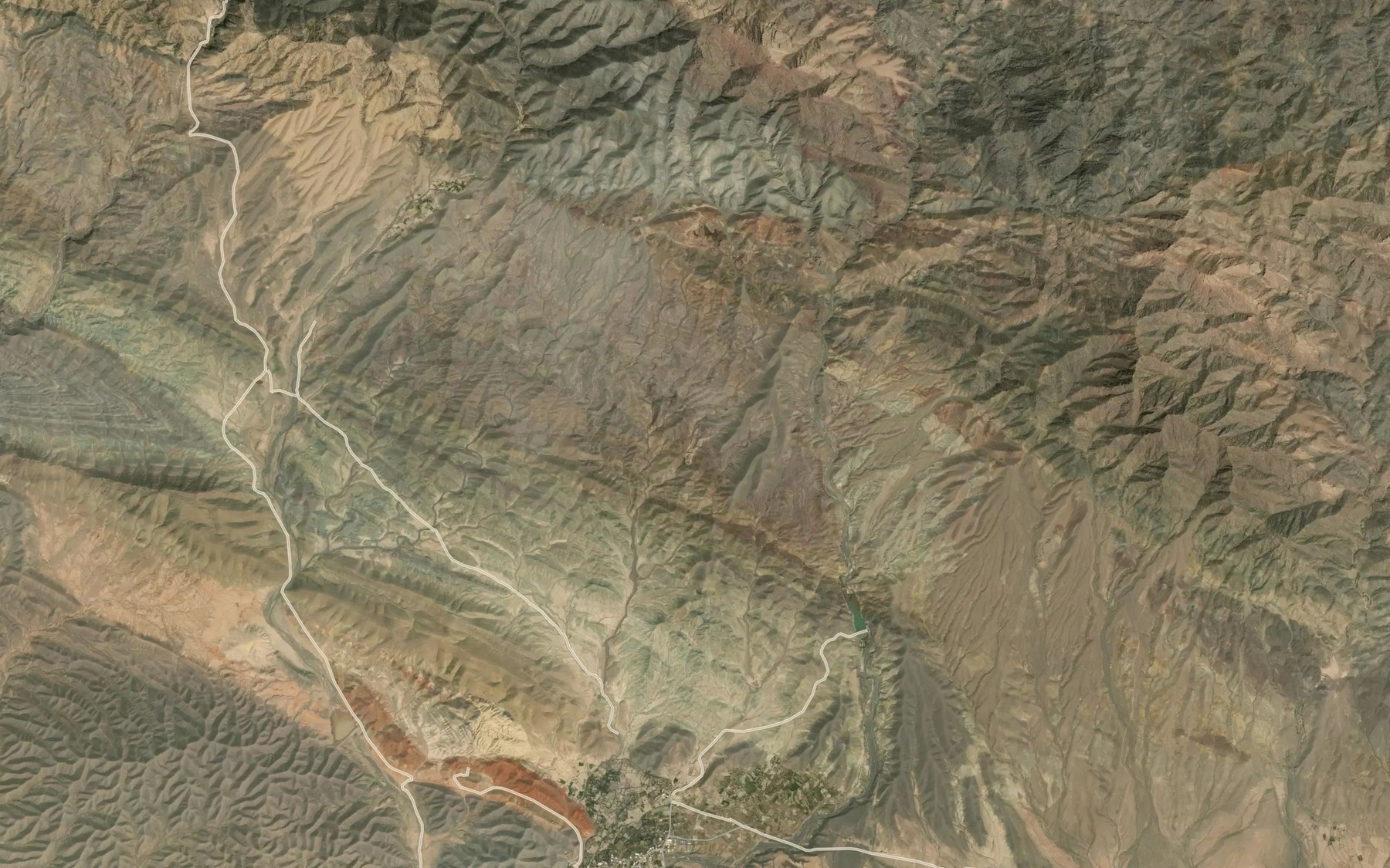 Satellite map of the Cheshmeh-ye Morteza