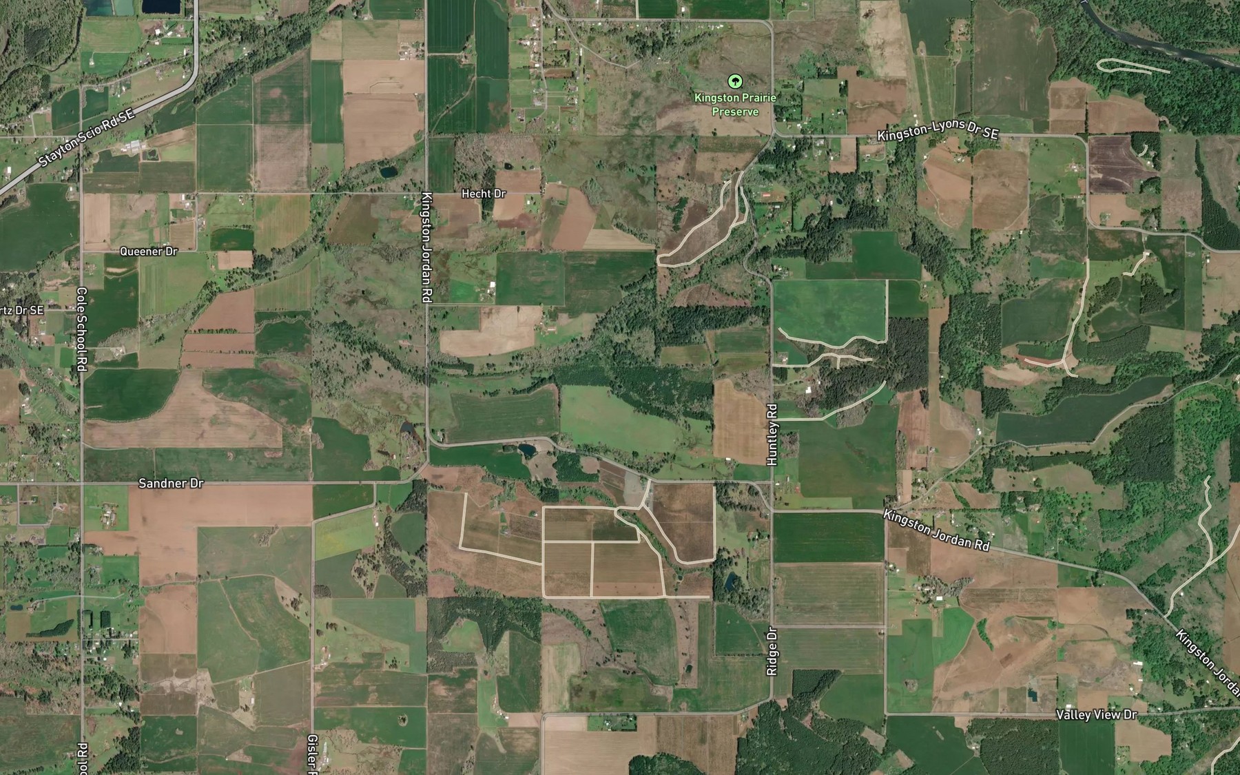Satellite map of the Kreilich Reservoir