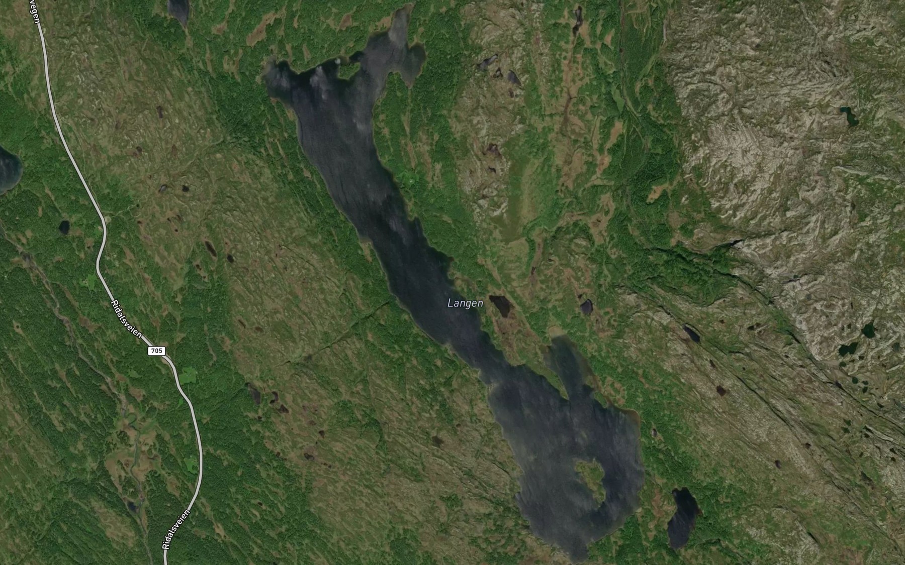 Satellite map of the Langen