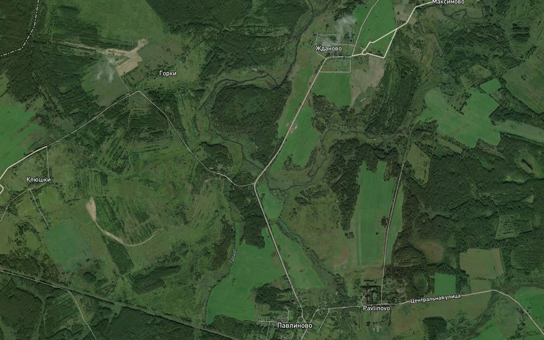 Satellite map of the Dobrichka