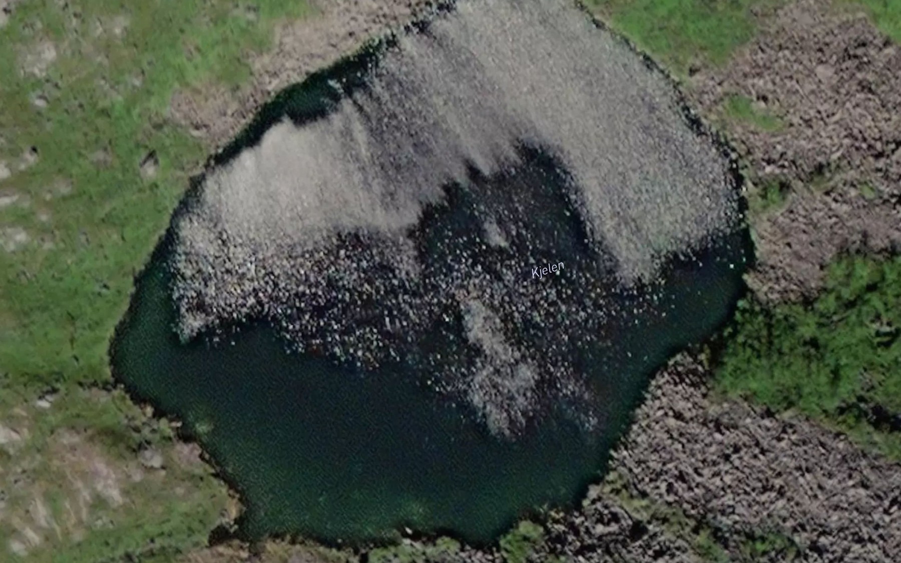 Satellite map of the Kjelen