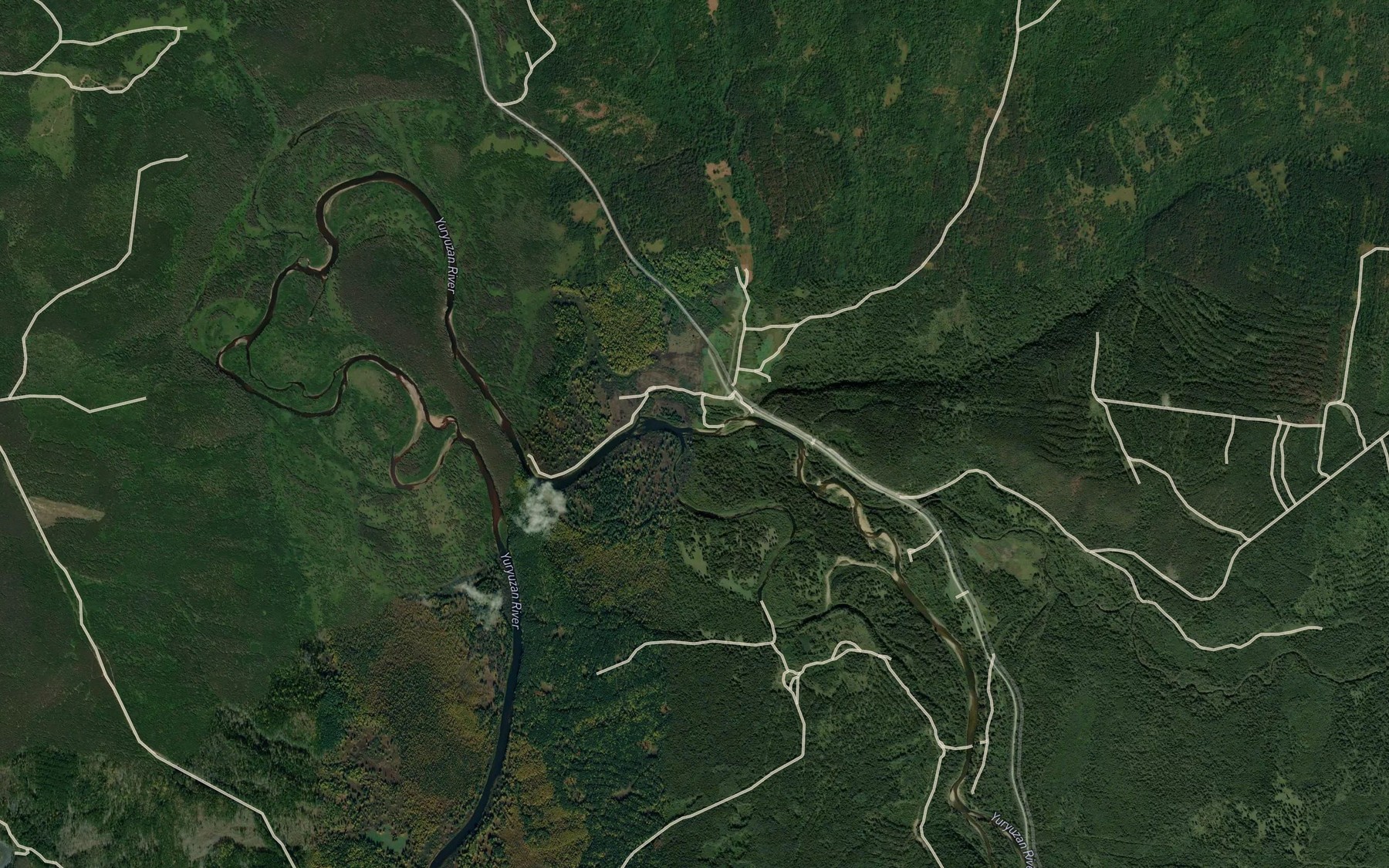 Satellite map of the Bol'shaya Kalagaza