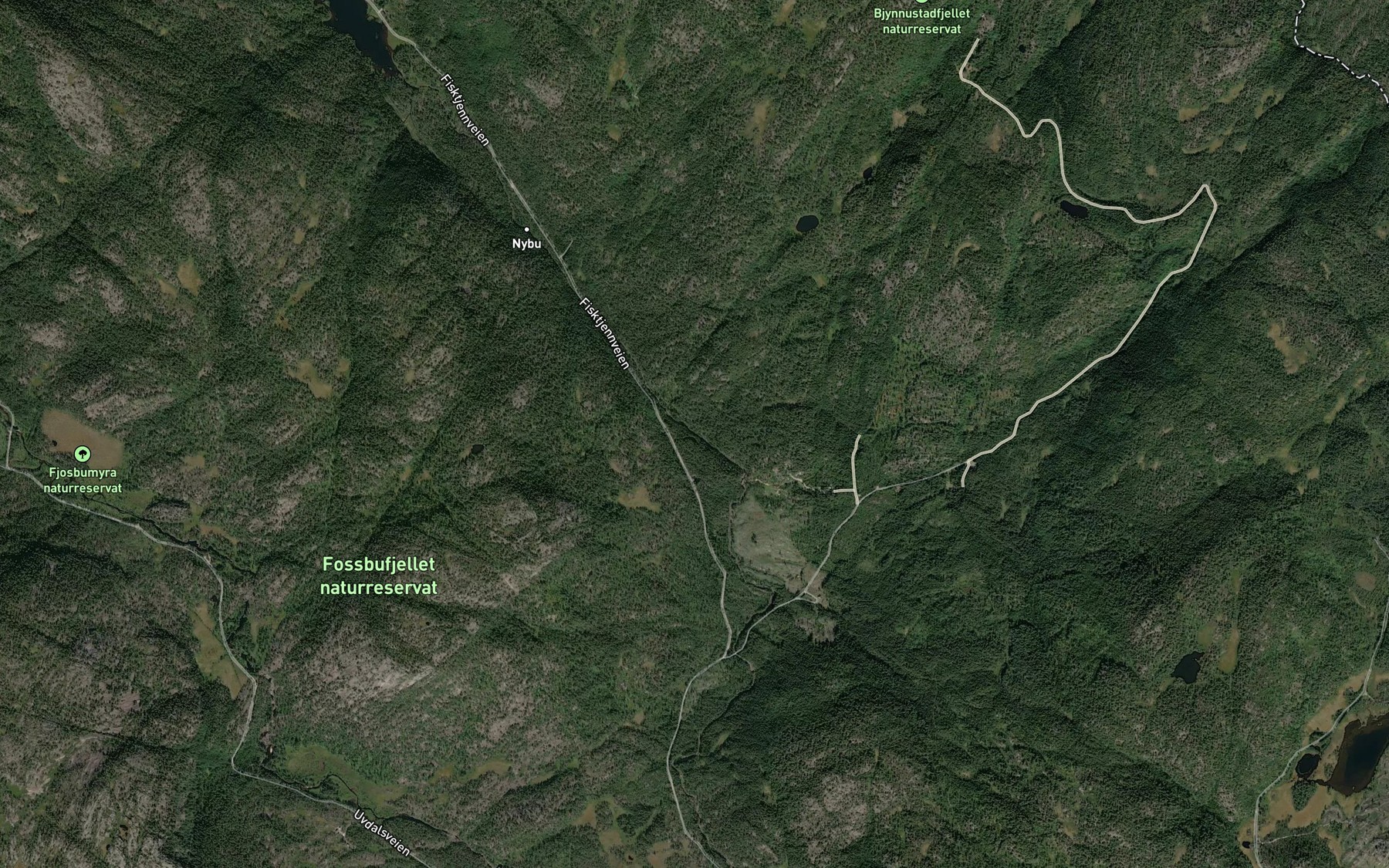 Satellite map of the Fisketjernelva