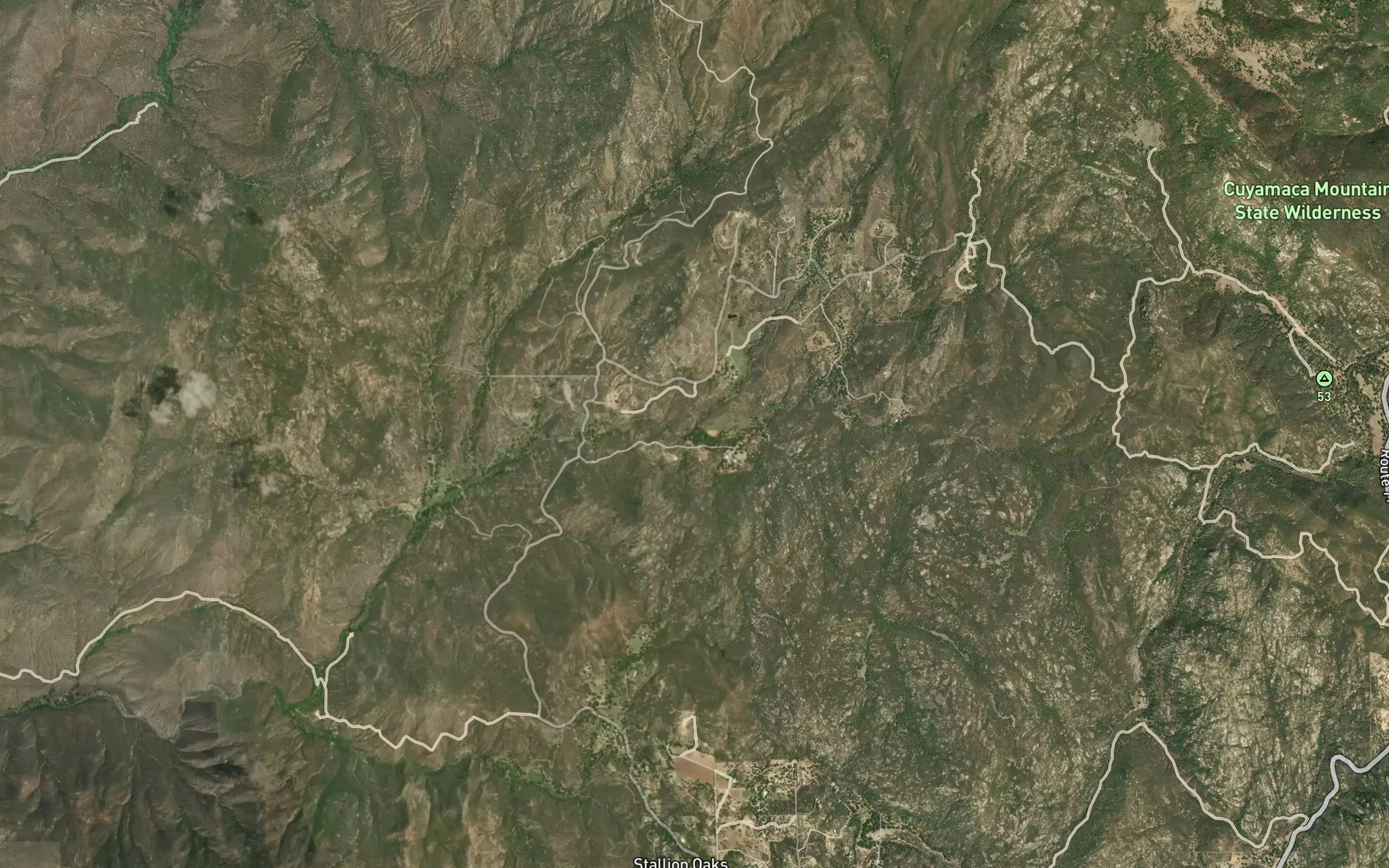 Satellite map of the West Fork King Creek
