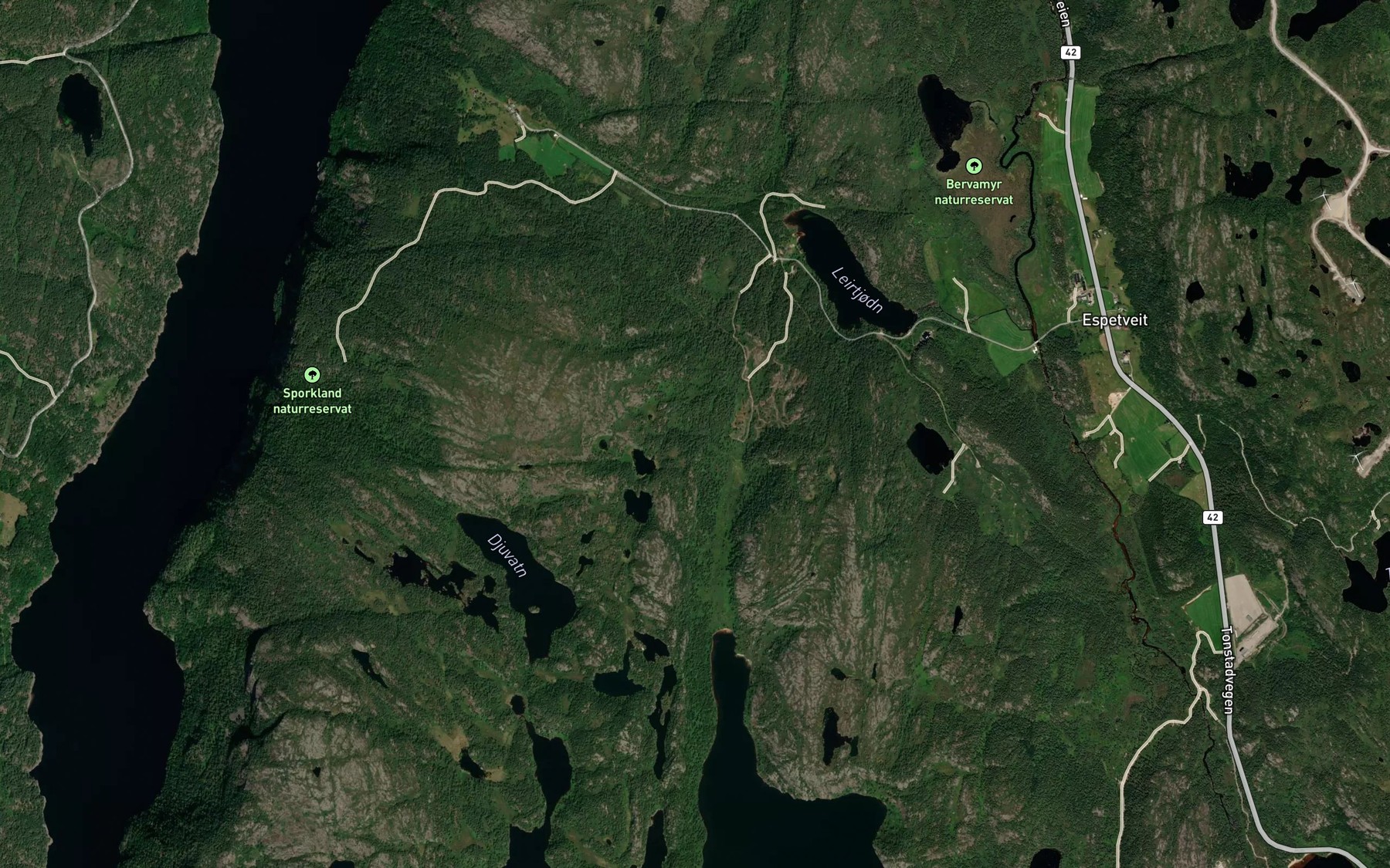 Satellite map of the Krossmyrbekken