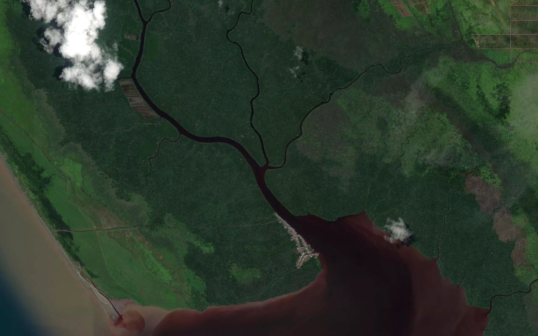 Satellite map of the Sungai Bengkalan