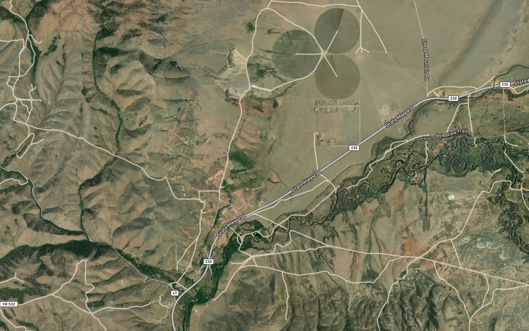 Satellite map of the Burg Ditch