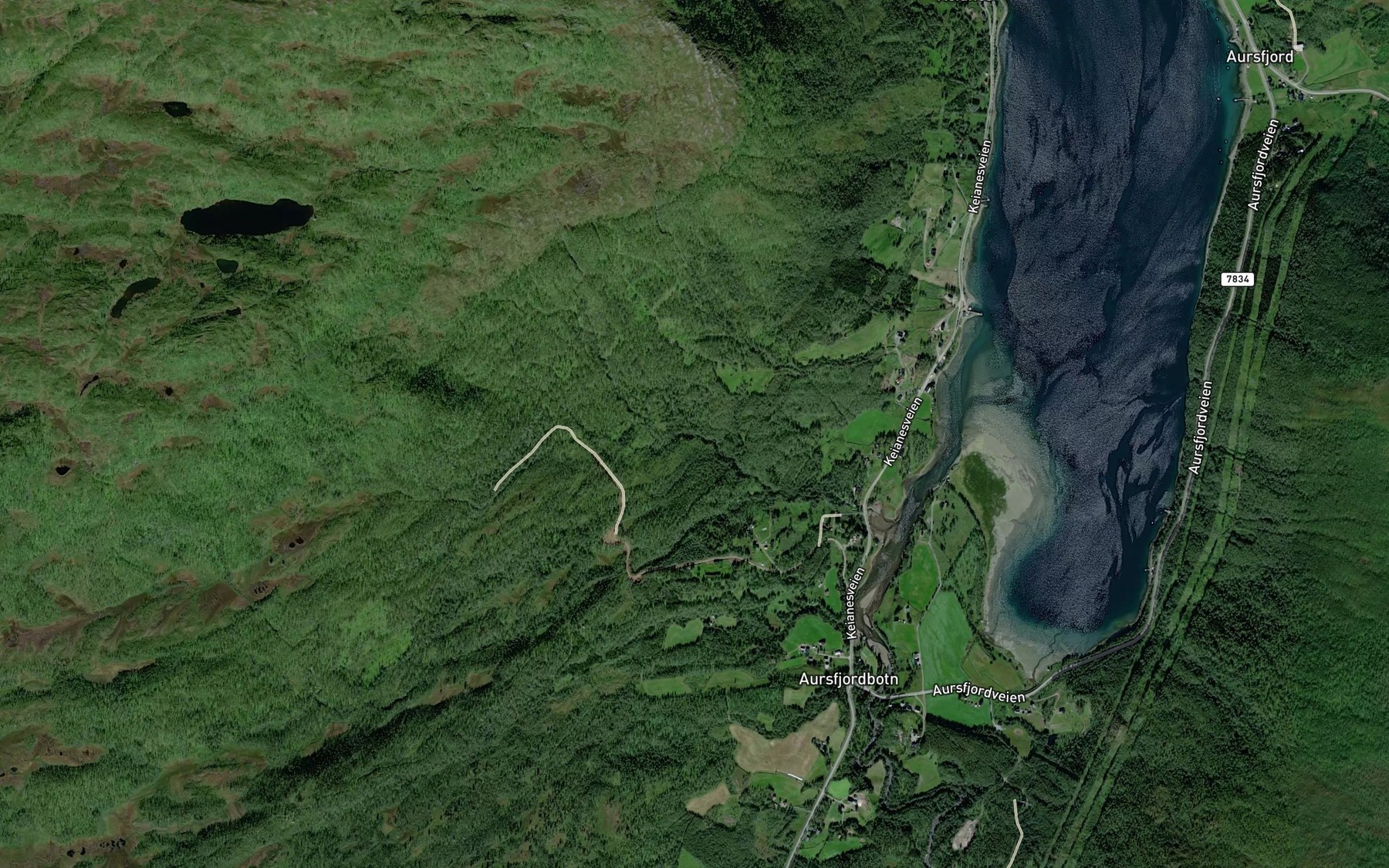 Satellite map of the Molnelva