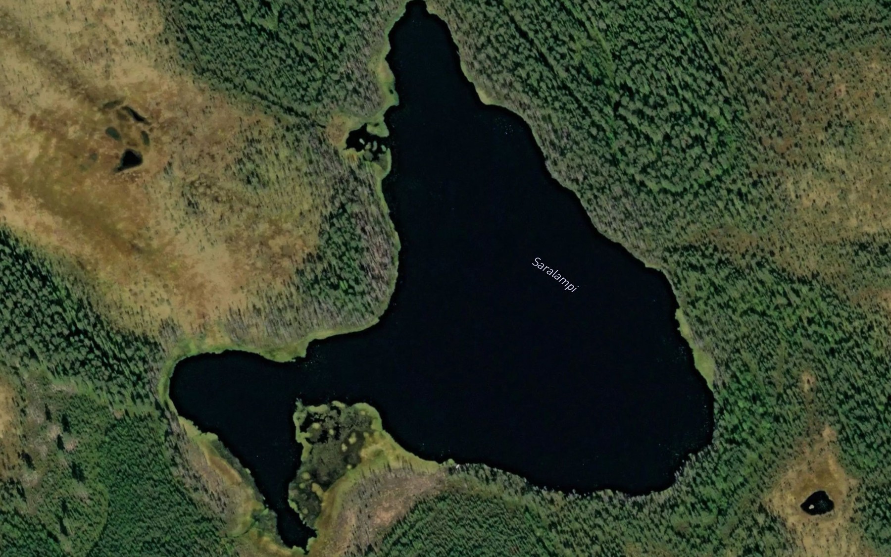 Satellite map of the Saralampi
