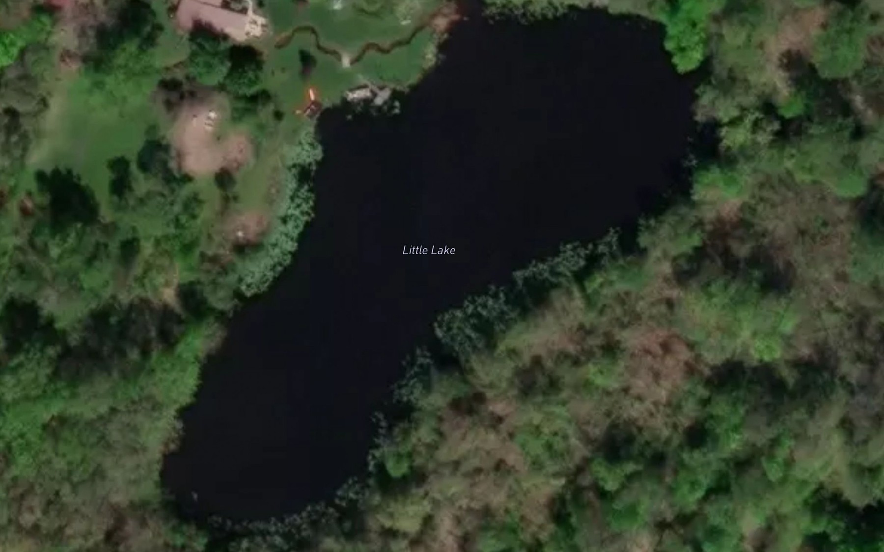 Satellite map of the Little Lake